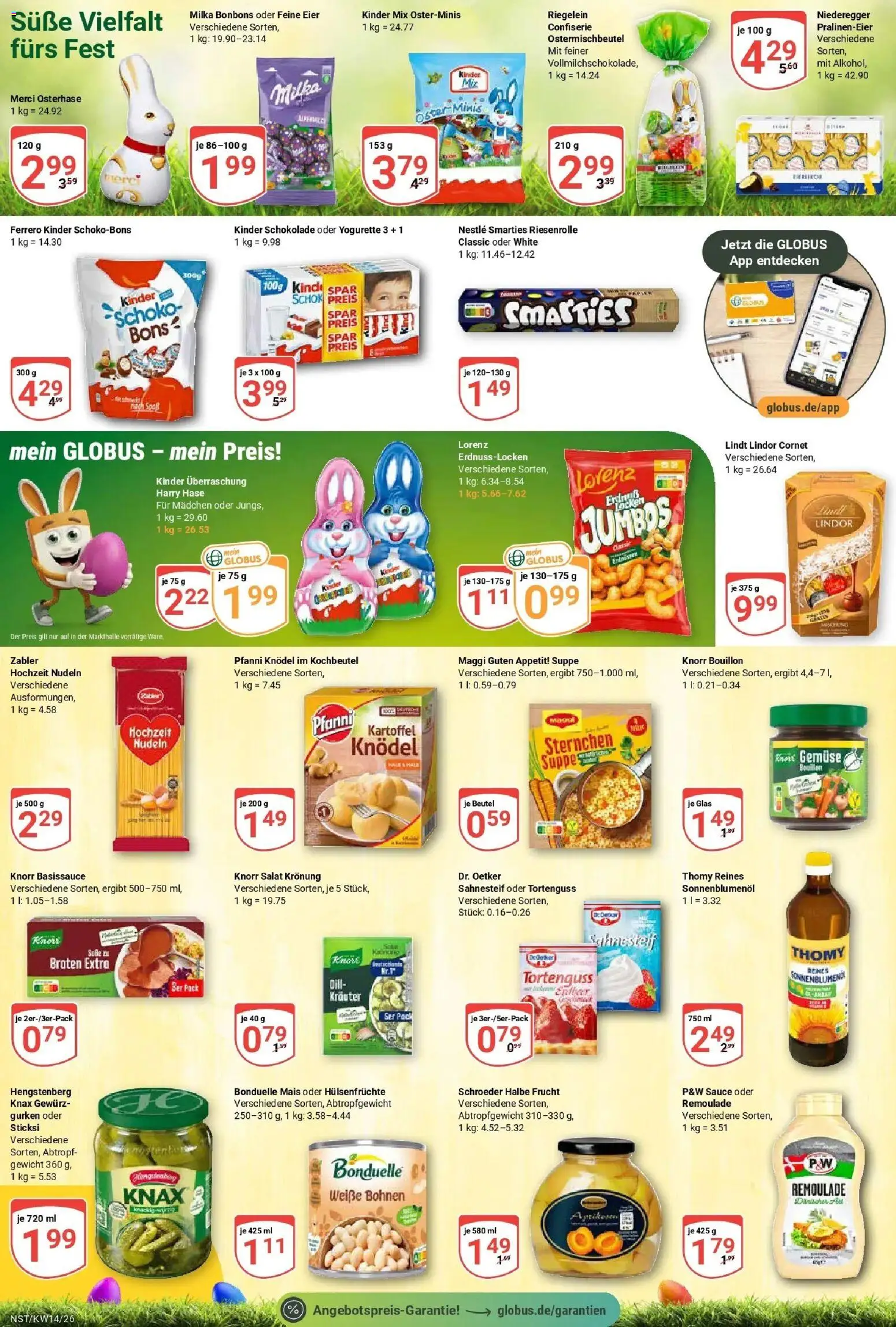 Globus prospekt Neustadt	 – gültig ab 30.03.2026 | Seite: 16 | Produkte: Merci, Lindt, Gurken, Salat