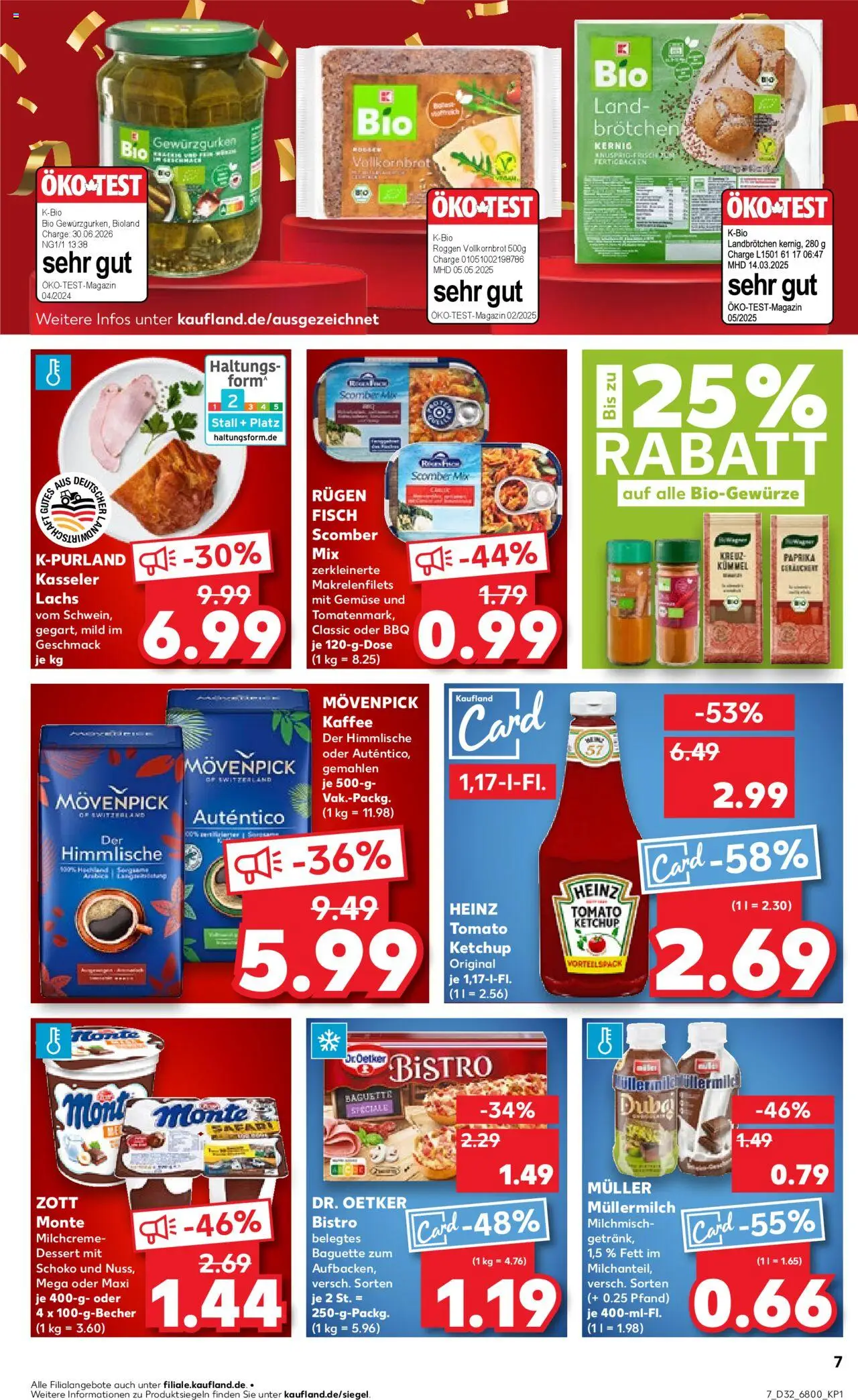 Kaufland prospekt Berlin	 - gültig ab dem 07.08.2025 | Seite: 7 | Produkte: Kaffee, Baguette, Lachs, Müllermilch
