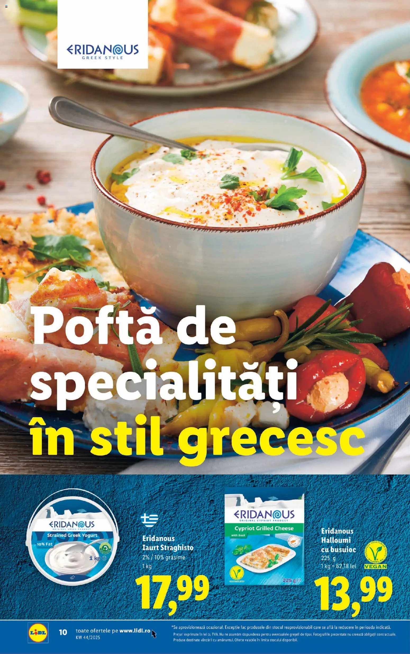 Noul catalog Lidl – valabil de la 27.10.2025 | Pagină: 10 | Produse: Delgeç, Iaurt