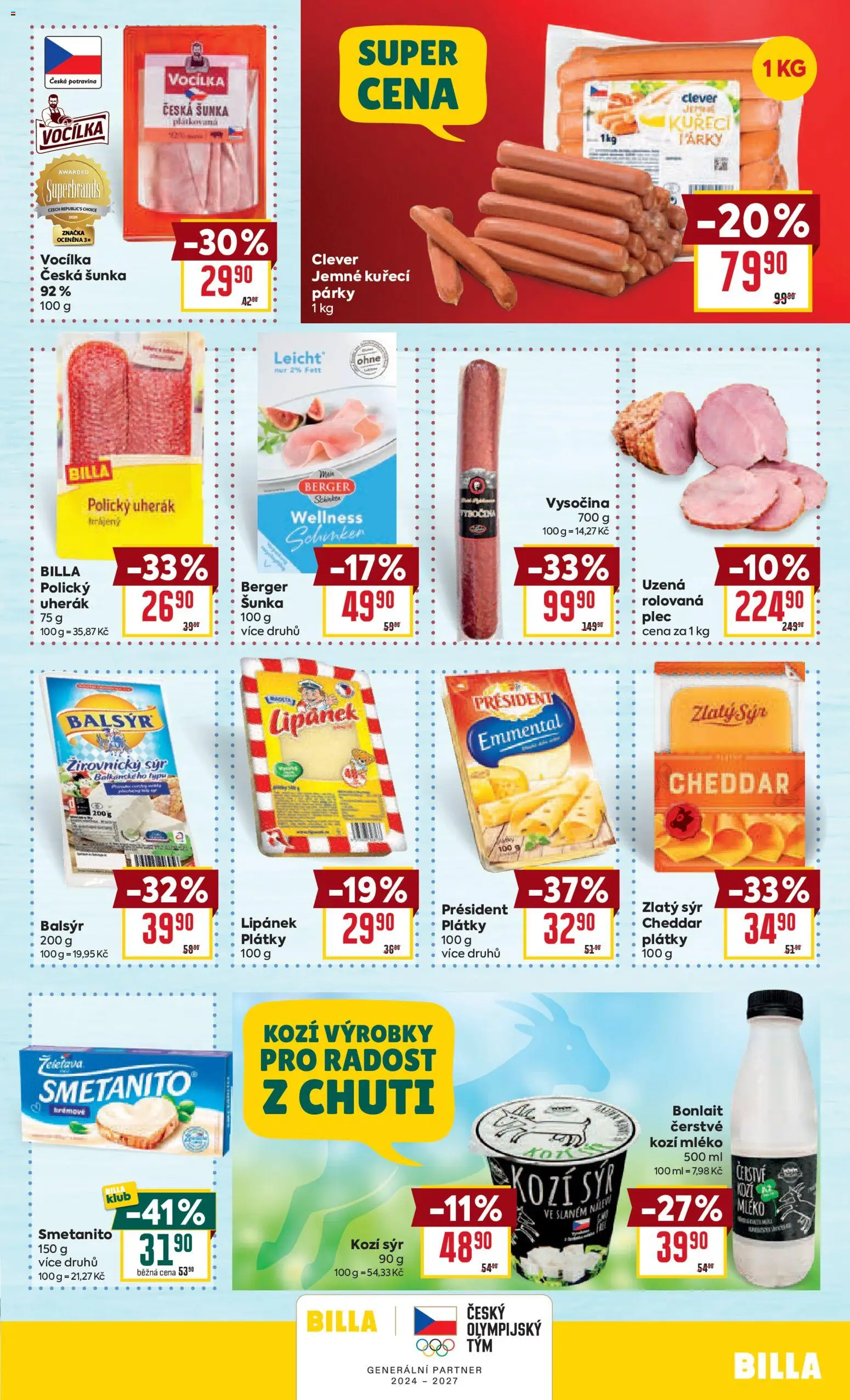 Billa Velký leták od 07.04.2026 | Strana: 17 | Produkty: Lipánek, Uherák, Kozí mléko, Cheddar