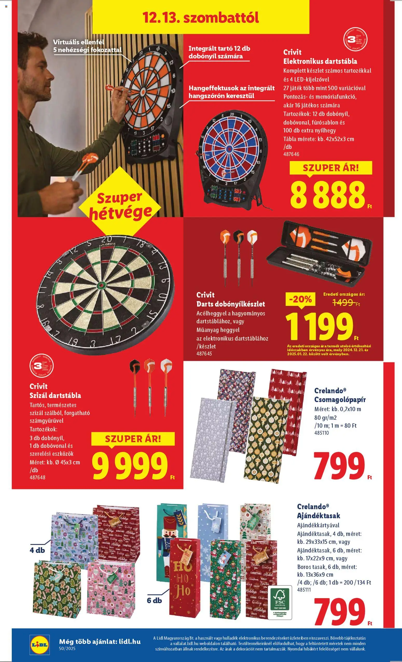 Lidl akciós ujság - amely érvényes a következő dátumtól: 11.12.2025 | Oldal: 10 | Termékek: Játék