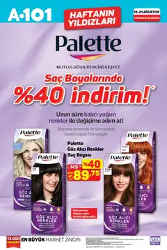 A101 Katalog - 15.08.2025 tarihinden itibaren geçerlidir | Sayfa: 3