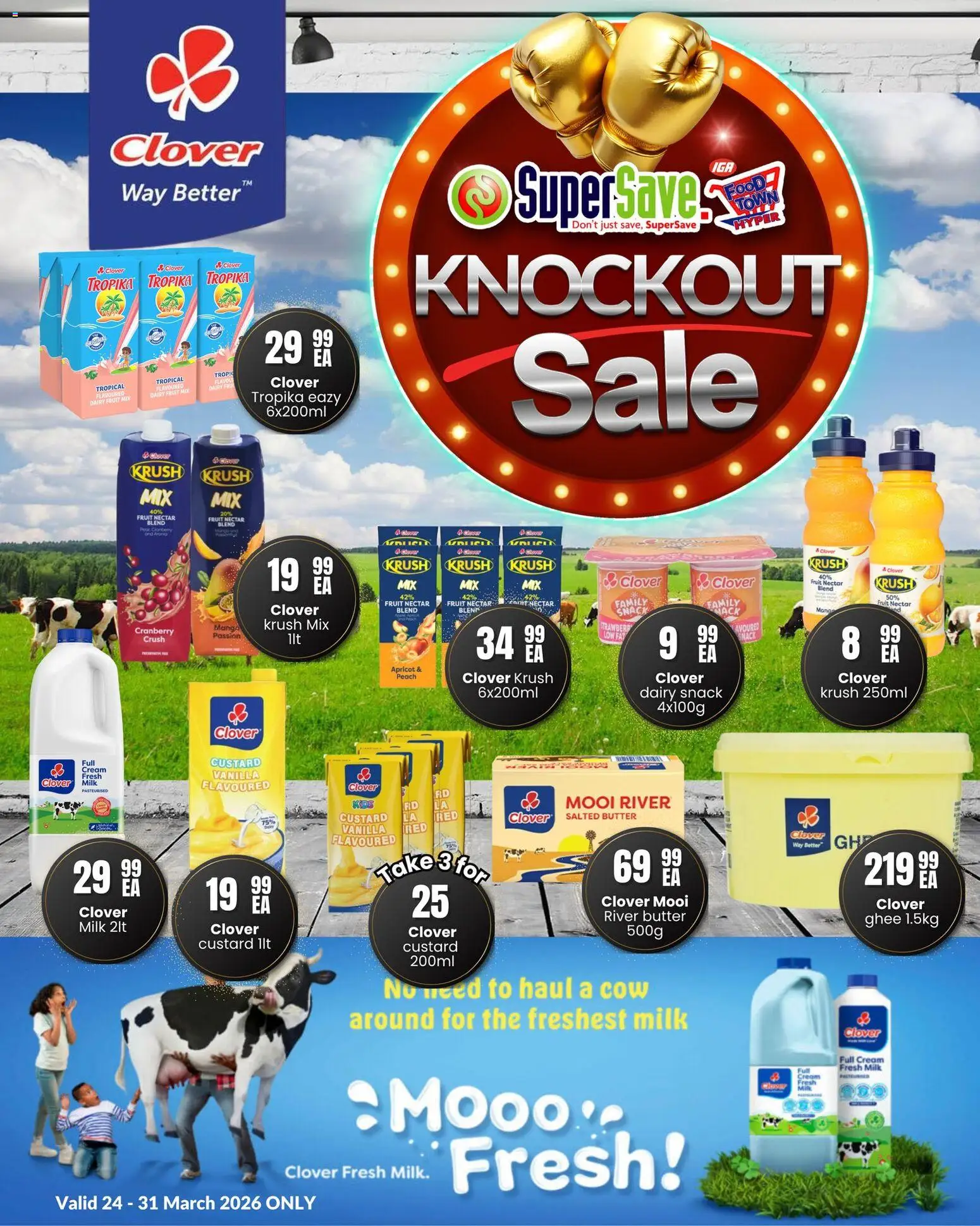 New Super Save catalogue – valid from 24.03.2026 | Page: 12 | Products: Custard, Fruit, Mango, Peach