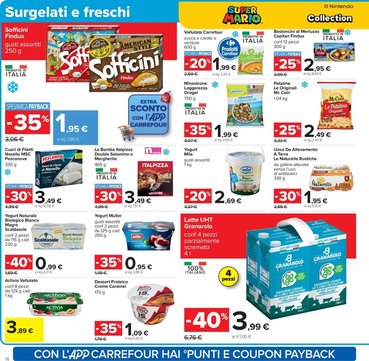 Volantino Carrefour del 10.10.2025 | Pagina: 16 | Prodotti: Merluzzo, Verdure, Carote, Zucca