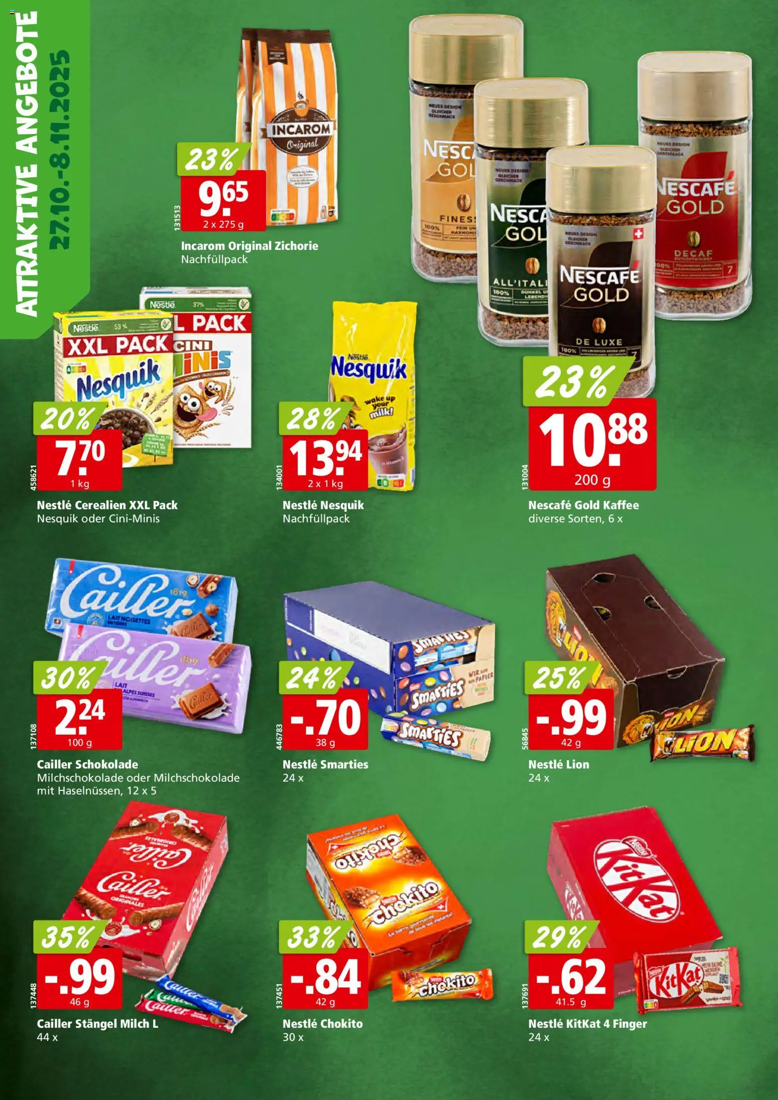 Aligro Attraktive Angebote Chavannes, Matran, Genf, Sitten – gültig ab 27.10.2025 | Seite: 2 | Produkte: Milch, Öl, Kaffee, Schokolade