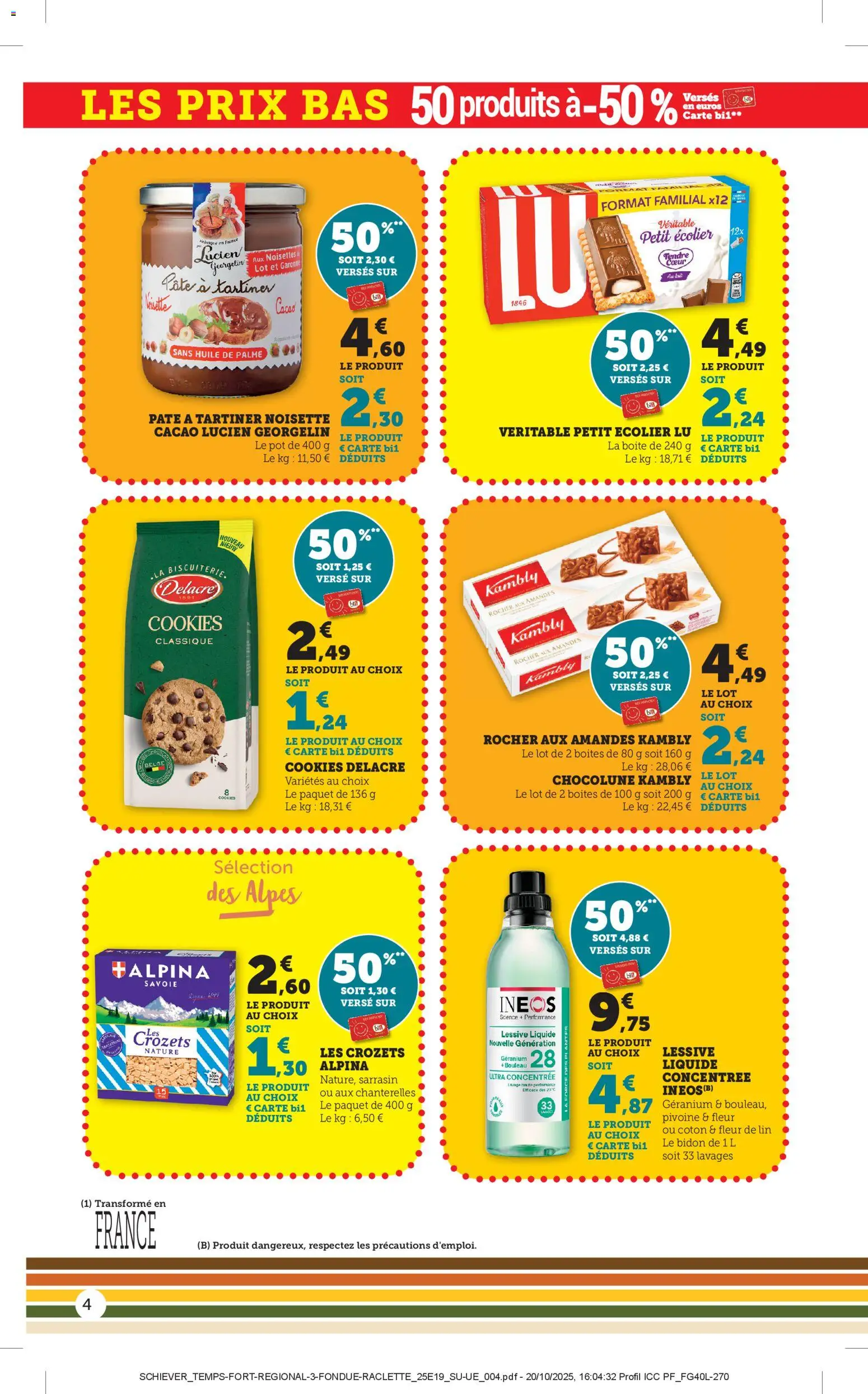 {H1} | Page: 4 | Produits: Noisette, Cookies, Géranium, Amandes