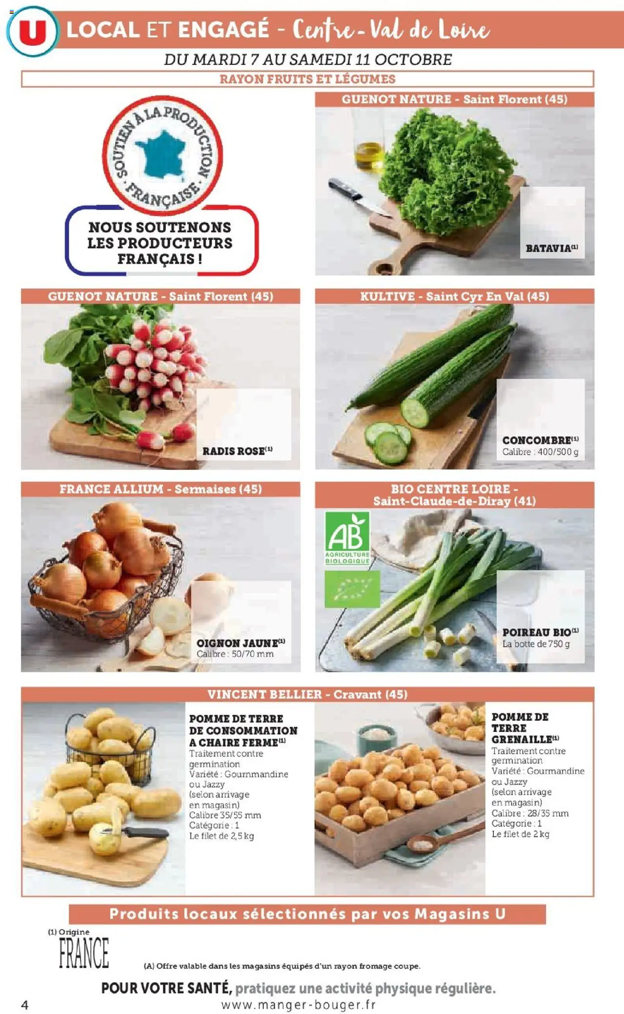 {H1} | Page: 4 | Produits: Pomme, Poireau, Pomme de terre, Oignon