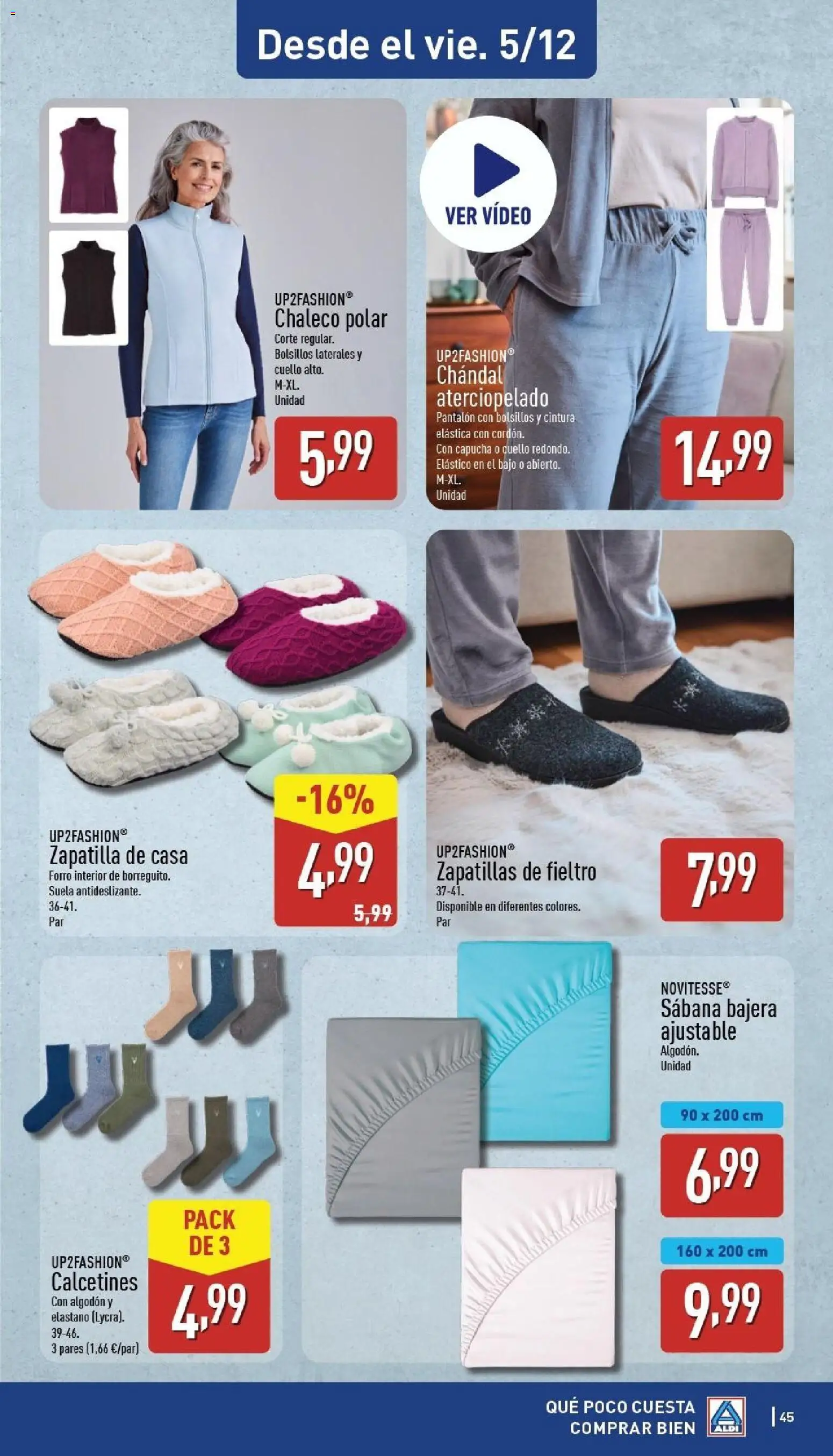 Aldi folleto Península │ válido desde el 01.12.2025 | Página: 45 | Productos: Chaleco, Zapatillas