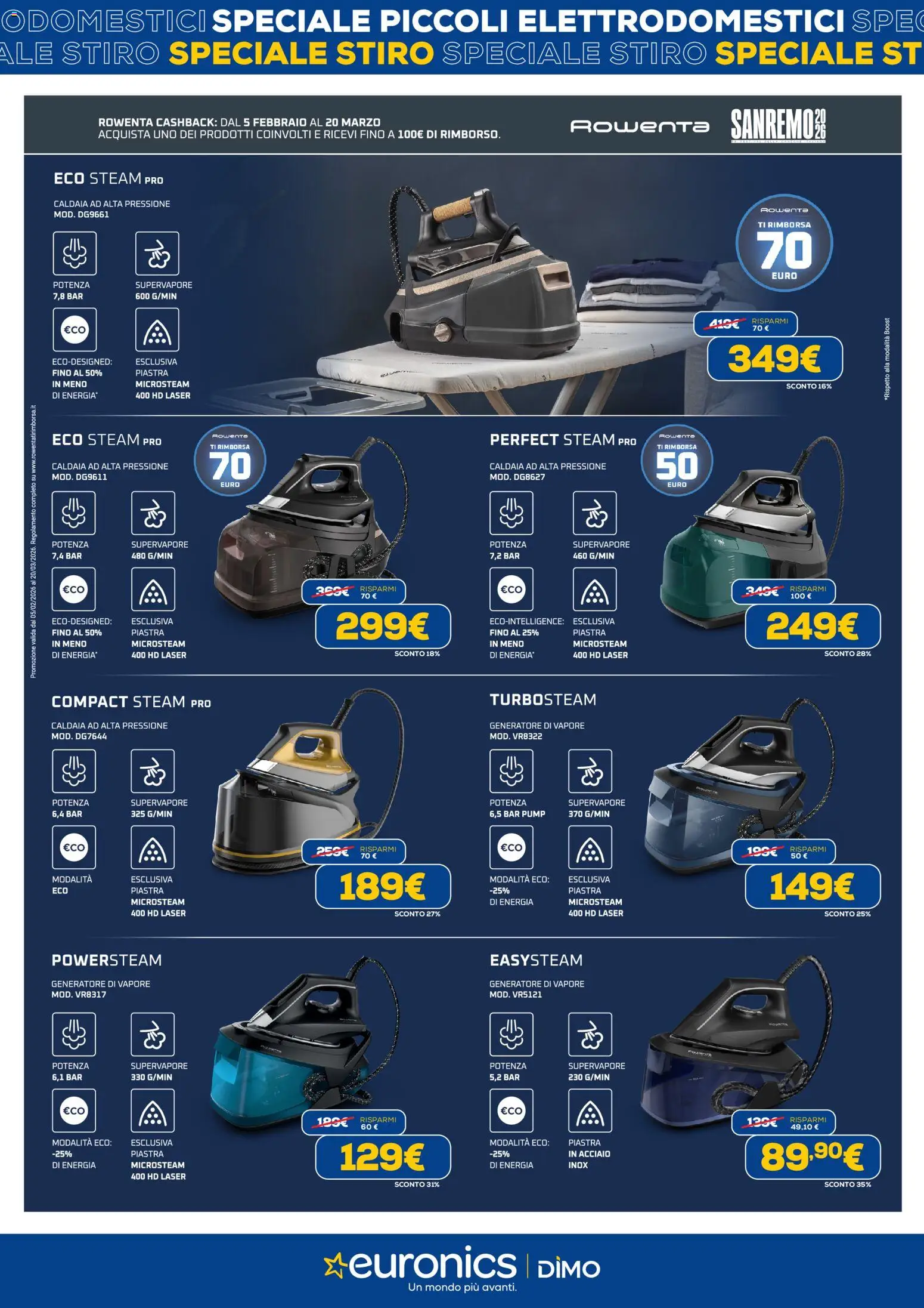 Volantino Euronics del 16.02.2026 | Pagina: 4 | Prodotti: Caldaia, Generatore