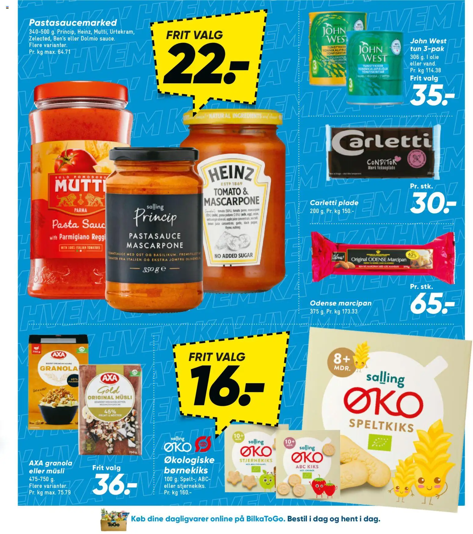 Bilka tilbudsavis – gyldig fra 27.02.2026 | Side: 26 | Produkter: Ost, Tun, Müsli, Marcipan