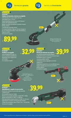 Vista previa Lidl folleto de bazar válido desde el 26.01.2026 | Página: 15 | Productos: Manguera, Disco, Aspirador, Lámpara