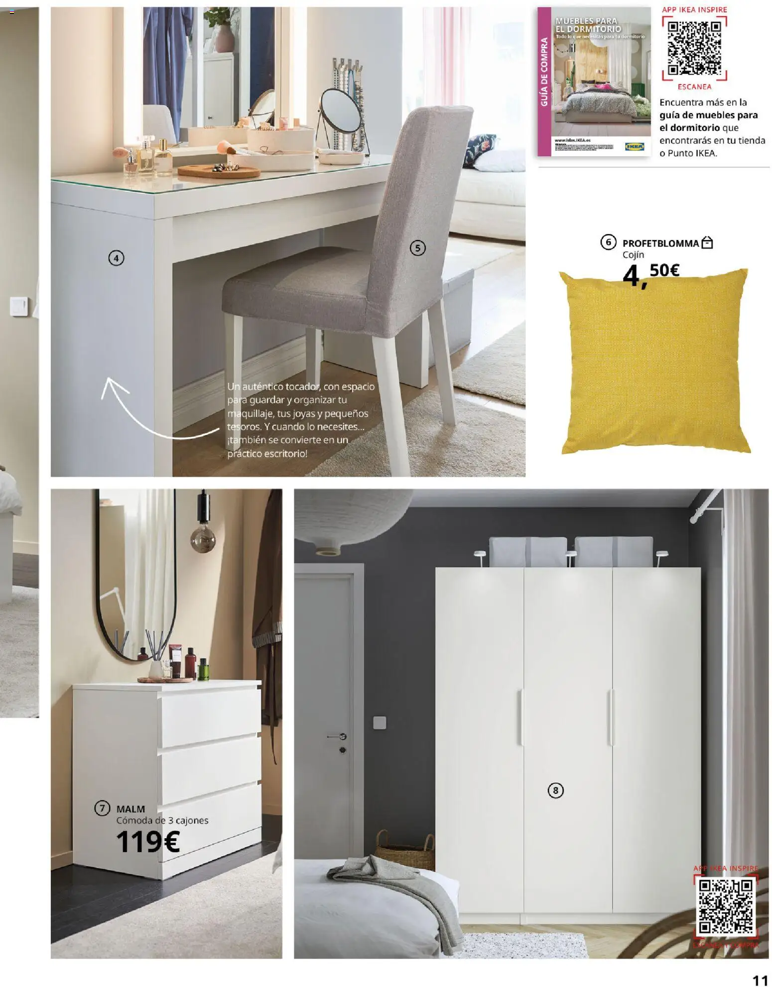 Catálogo IKEA Dormitorios │ válido desde el 01.02.2026 | Página: 11 | Productos: Muebles, Cojín