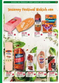Pogląd oferty "Eurocash Gazetka - Katalog Wędlin" - ważna od 01.11.2025 | Strona: 3 | Produkty: Kiełbasa, Osełka, Kiełbasa krakowska, Prosciutto