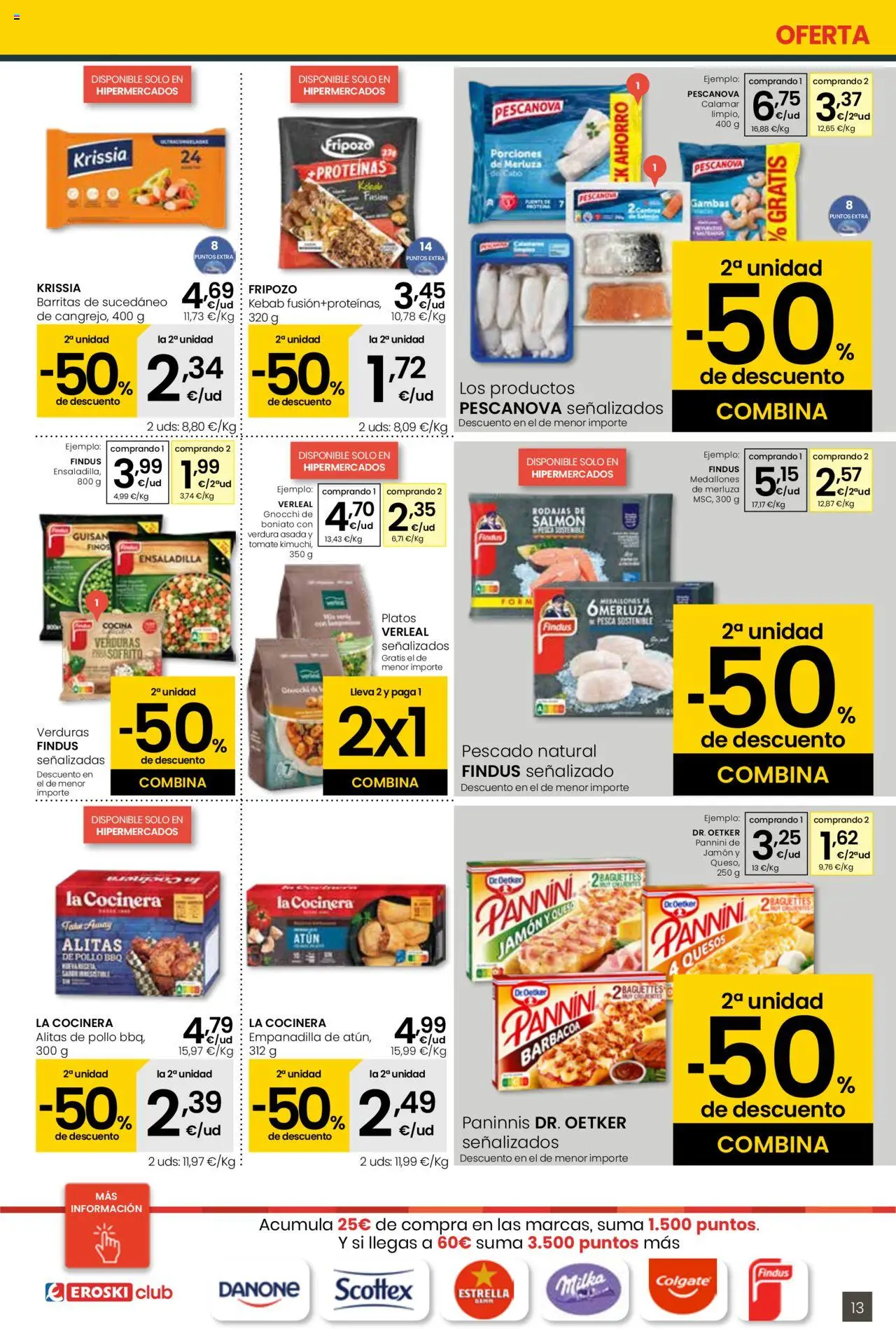 Eroski - Para conquistarte │ válido desde el 14.08.2025 | Página: 13 | Productos: Medallones, Ensaladilla, Barbacoa, Cocina