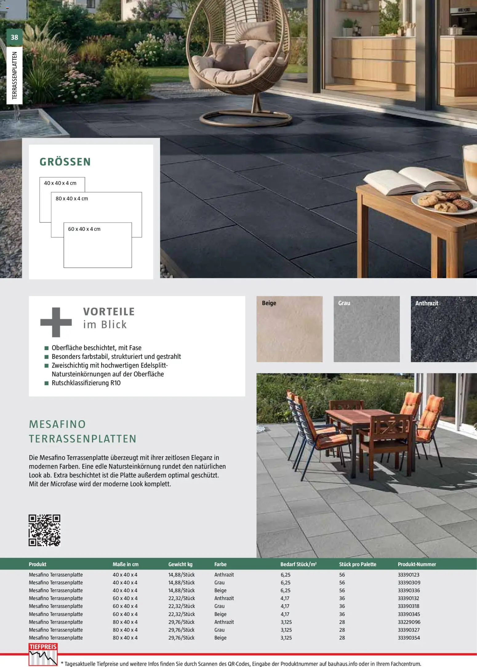 Bauhaus Gartenbaumaterialien 2026 – gültig ab 02.03.2026 | Seite: 38 | Produkte: Gewicht