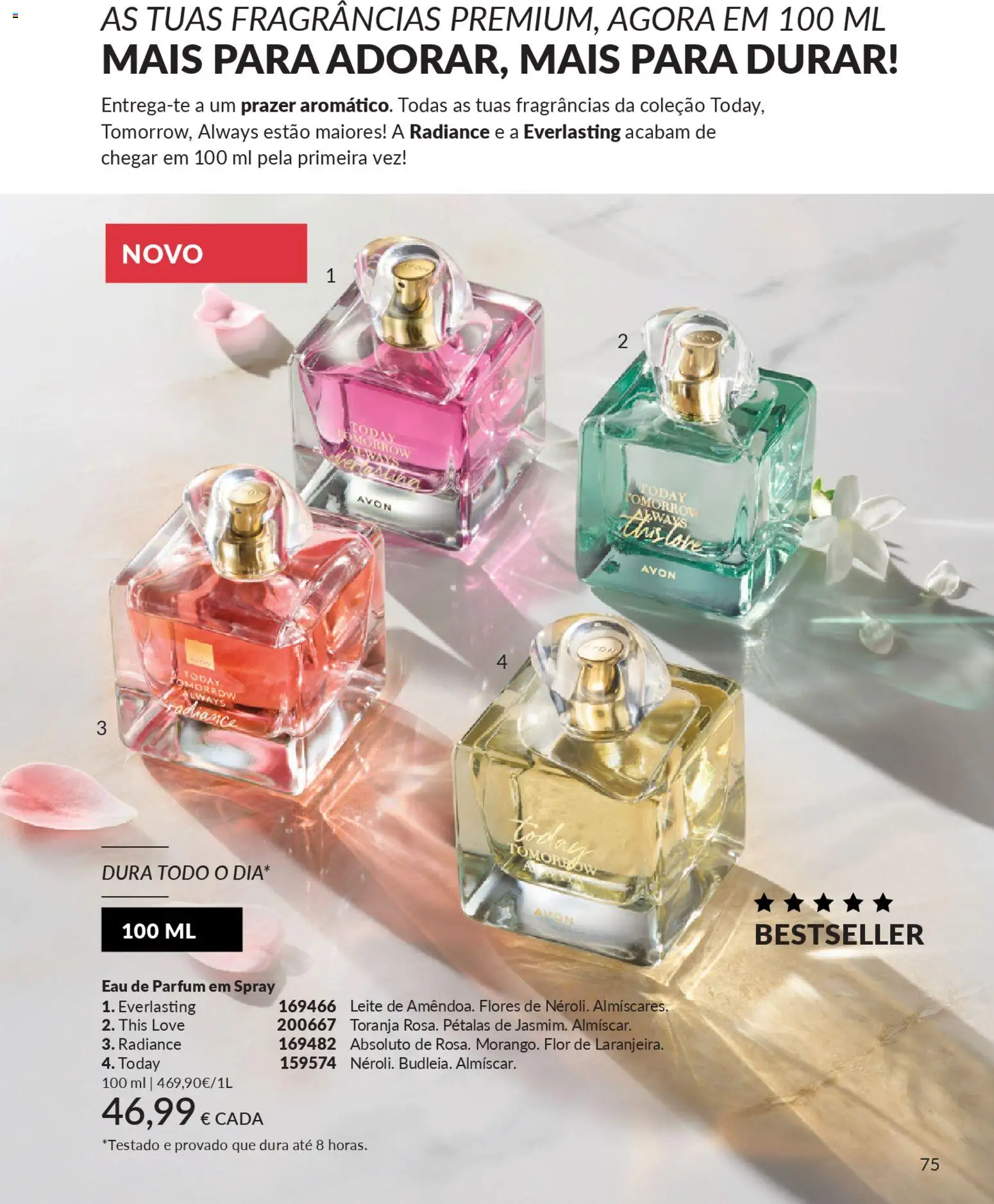 Catálogo Avon Campanha 1 │ válido de 01.01.2026 | Página: 75 | Produtos: Flores, Leite