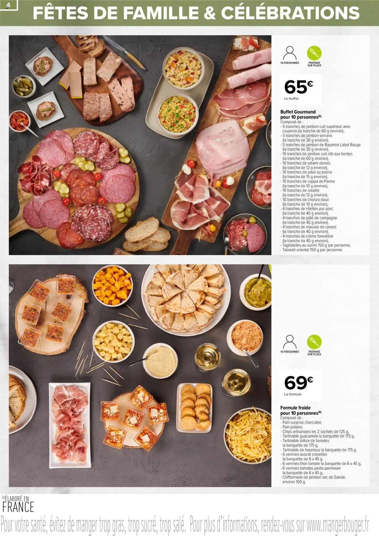  | Page: 4 | Produits: Chorizo, Parmesan, Verrines, Salami
