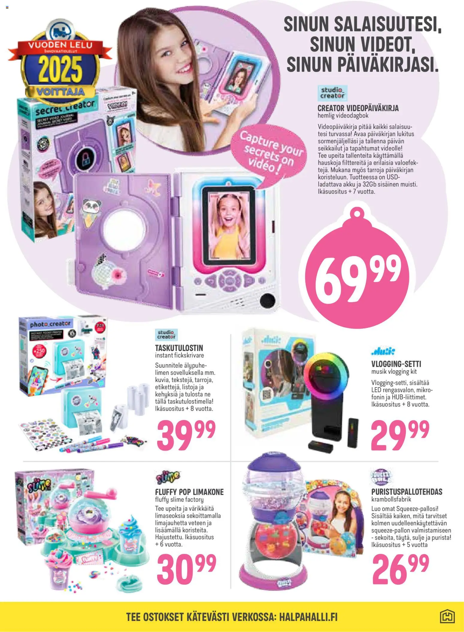 Halpa Halli - Lelukuvasto 2025 – voimassa 05.11.2025 alkaen | Sivu: 21 | Tuotteet: Akku, Tee, Video