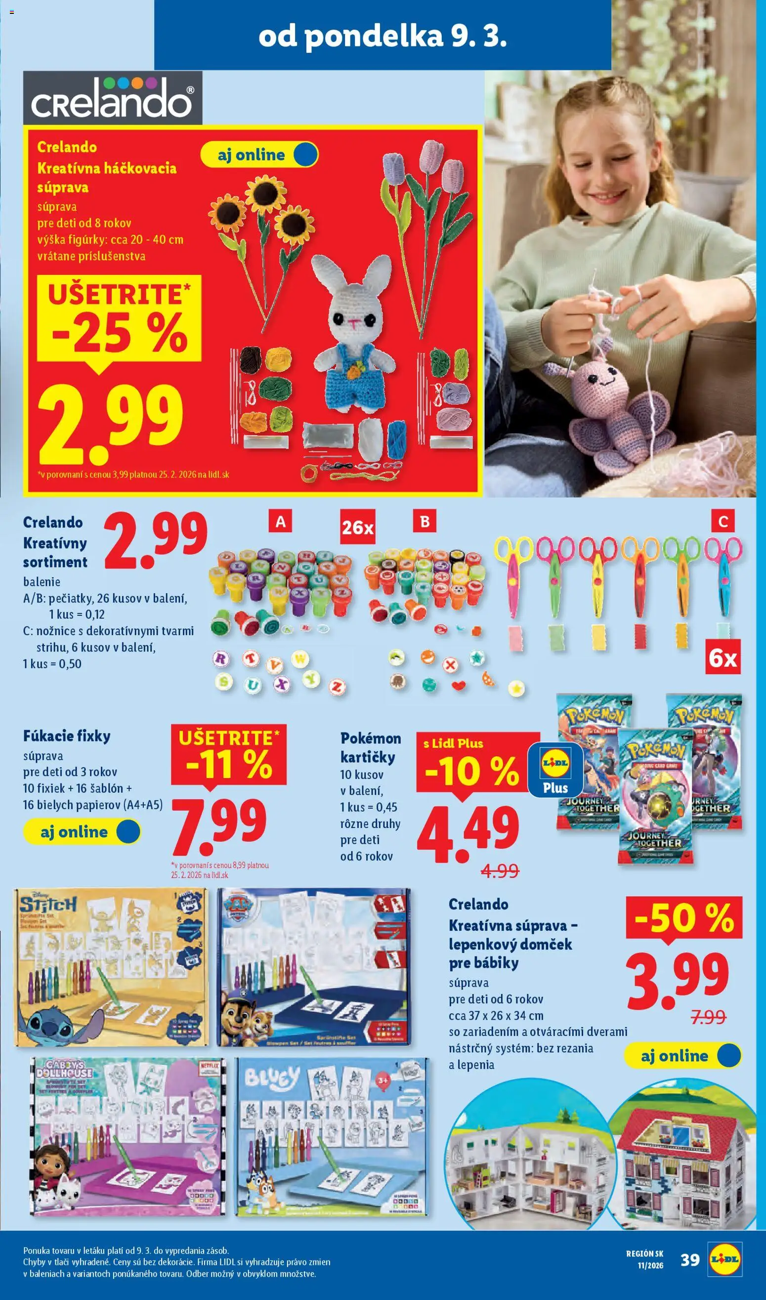 Nové Lidl akcie – leták je platný od 09.03.2026 | Strana: 50 | Produkty: Fixky