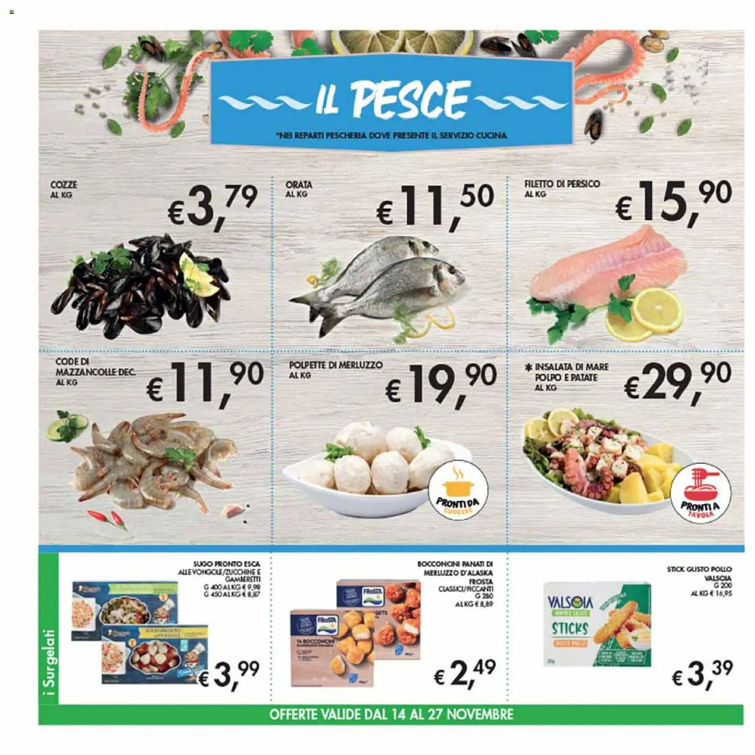 Volantino Coal del 14.11.2025 | Pagina: 8 | Prodotti: Pollo, Il pesce, Patate, Polpo