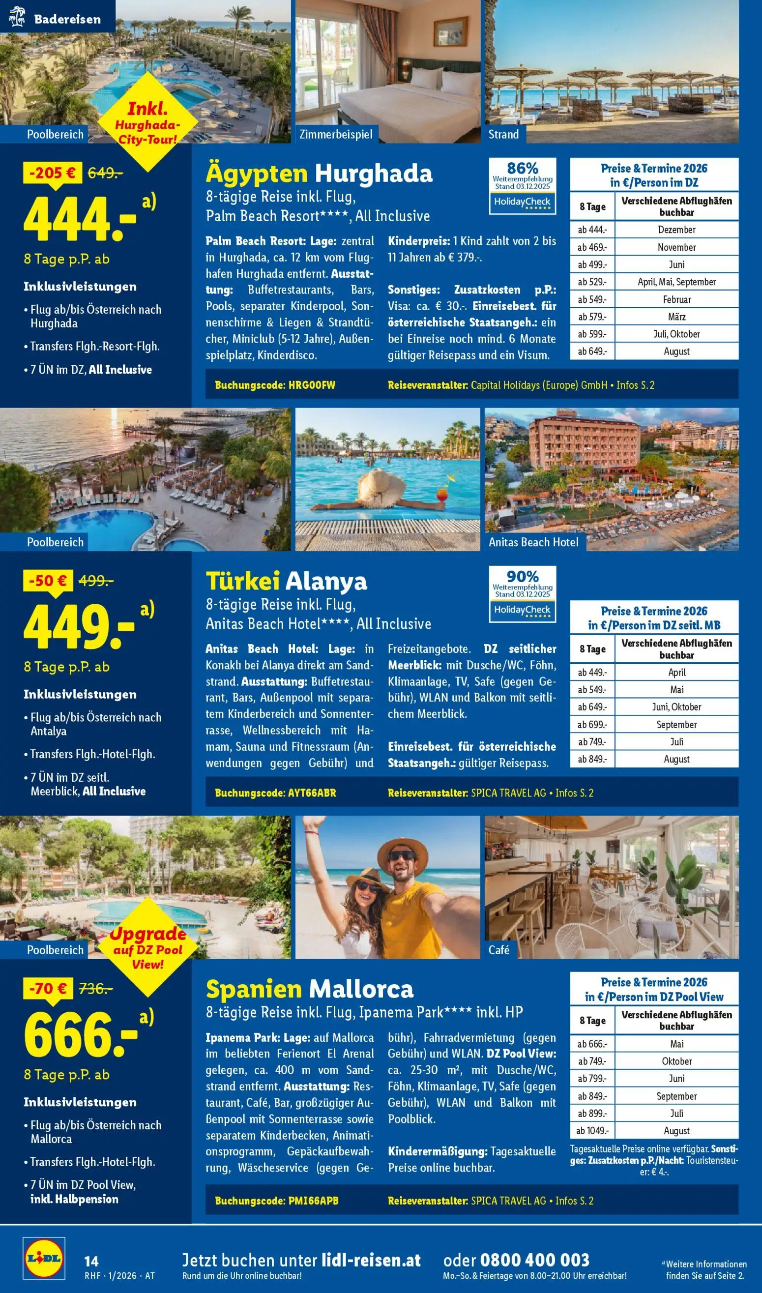 Lidl Jänner Reise - Highlights gültig ab 29.12.2025 | Seite: 14 | Produkte: Uhr