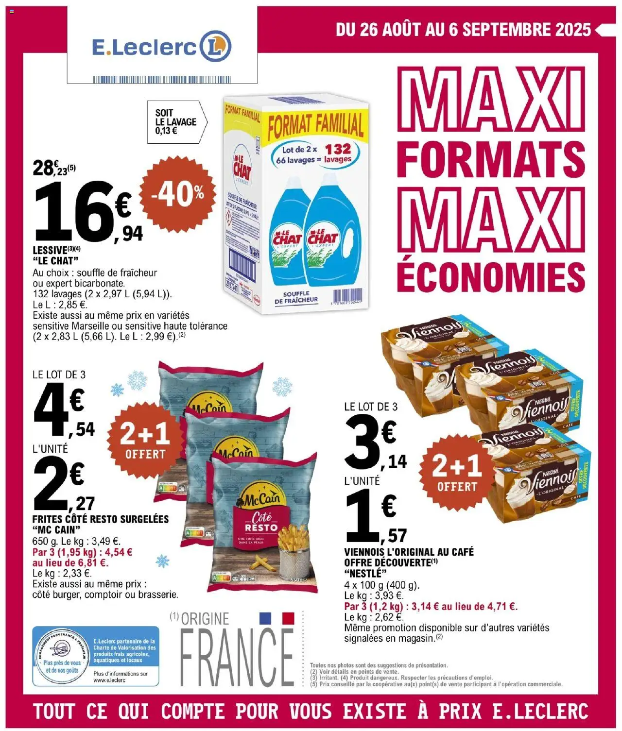  | Page: 1 | Produits: Frites, Détergent, Café
