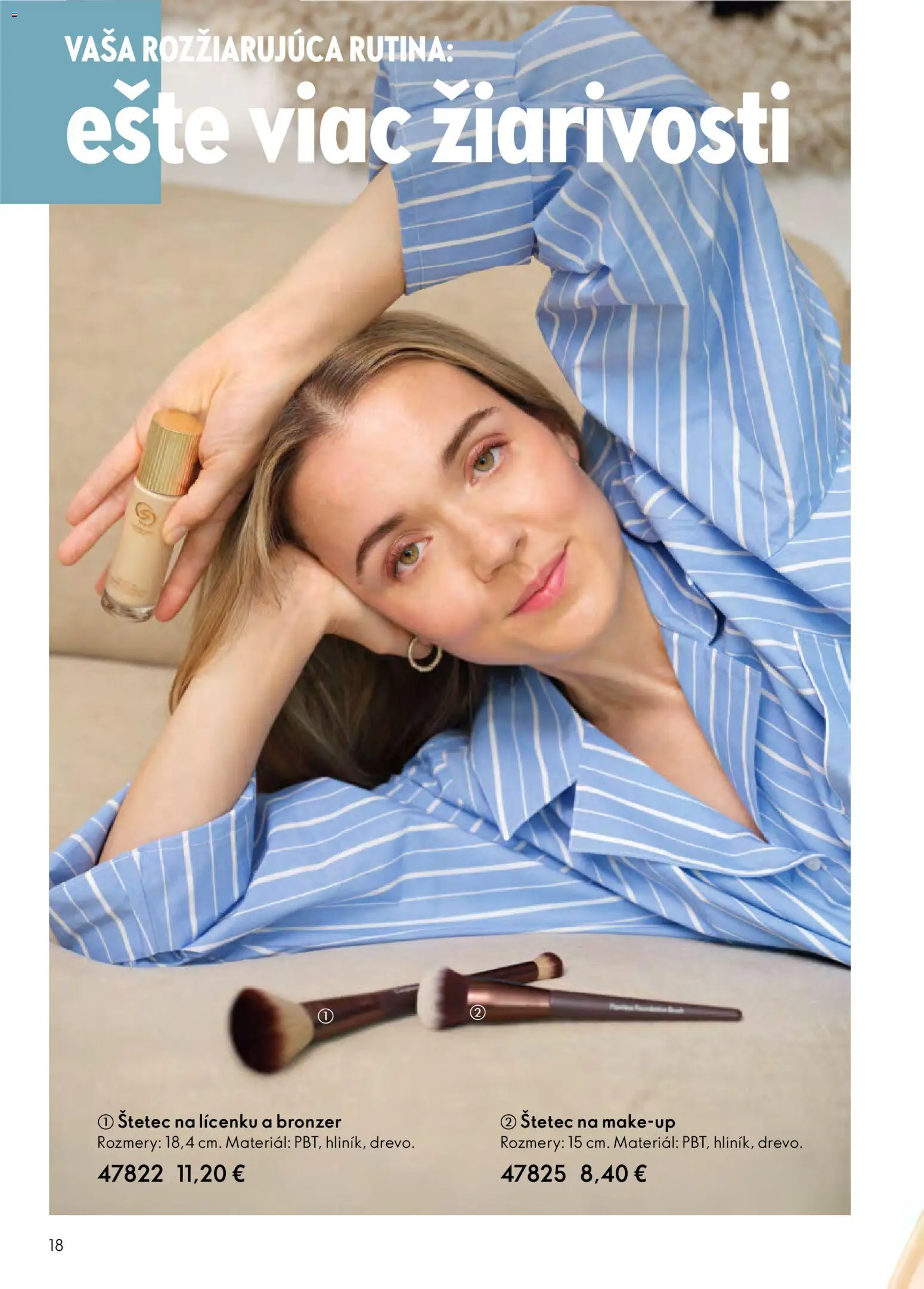 Nové Oriflame akcie – leták je platný od 24.12.2025 | Strana: 18 | Produkty: Bronzer, Štetec
