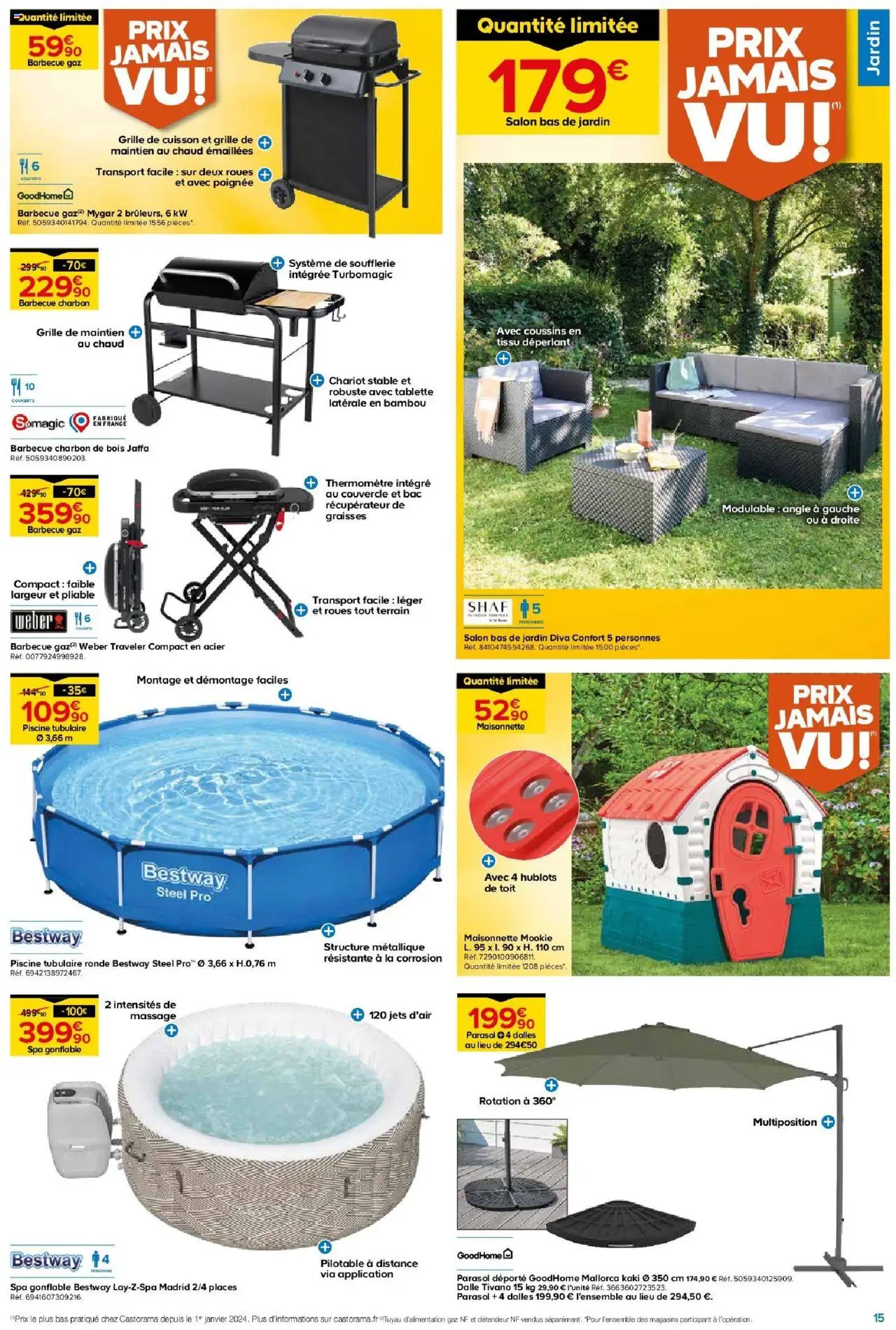  | Page: 15 | Produits: Barbecue, Barbecue charbon, Kaki, Spa gonflable