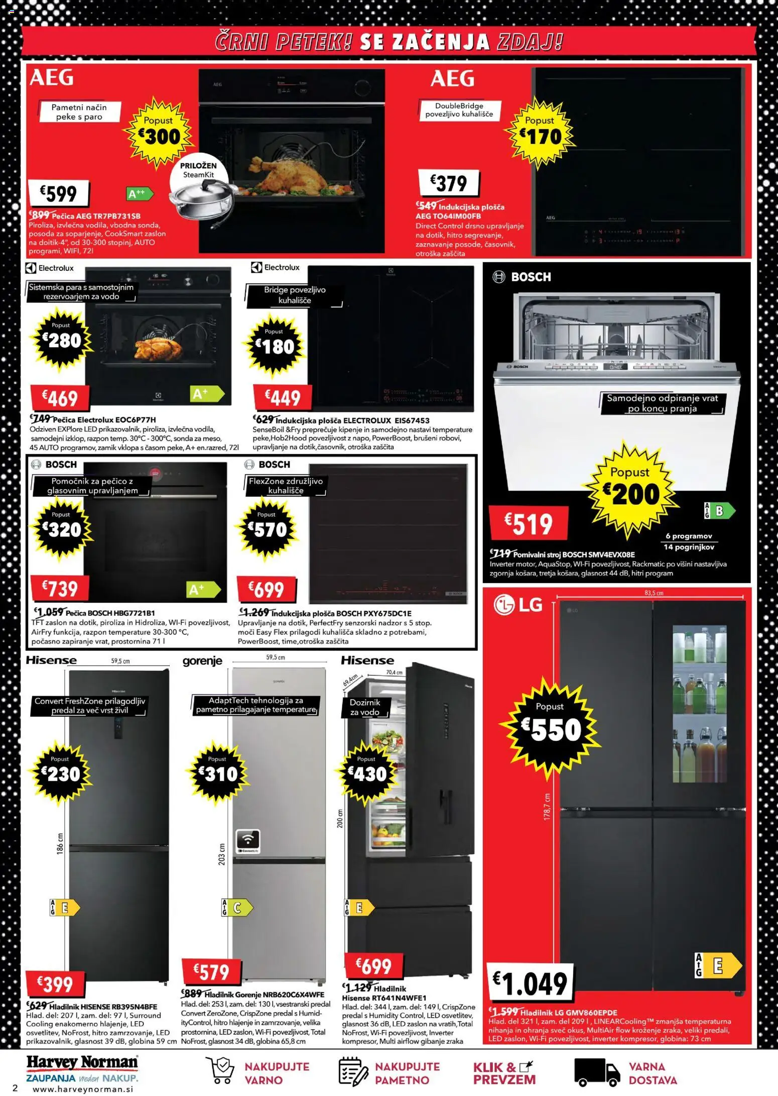 Novi Harvey Norman katalog ponudbe – veljaven od 20.11.2025 | Stran: 2 | Izdelki: Pecica, Pomivalni stroj, Indukcijska plošča, Kuhališče