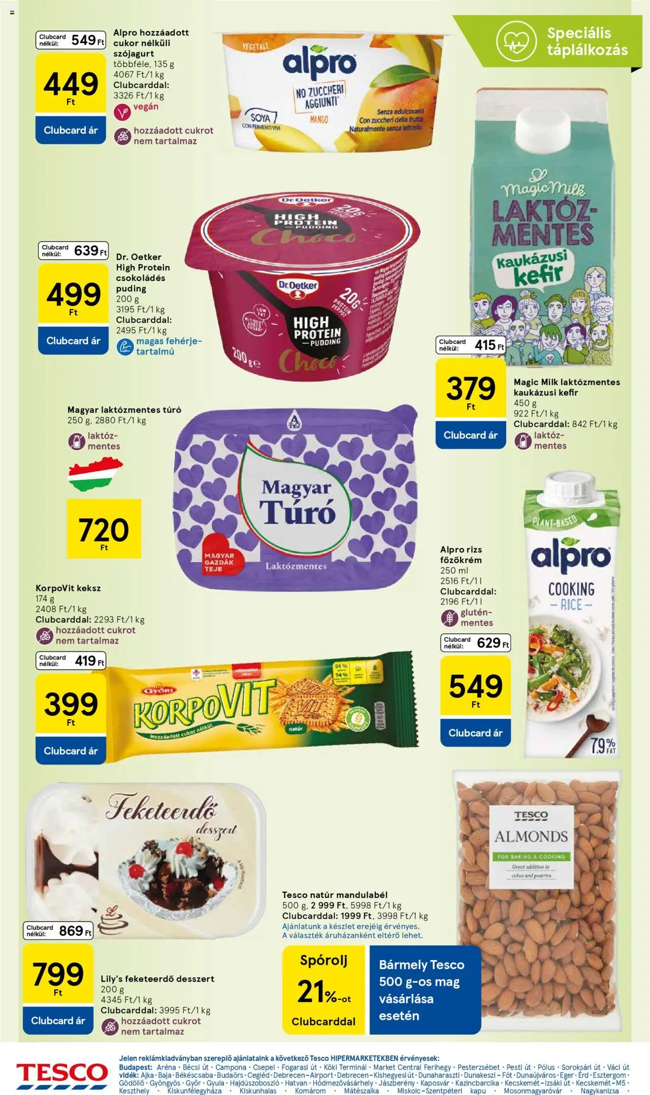 Tesco akciós ujság - amely érvényes a következő dátumtól: 03.07.2025 | Oldal: 20 | Termékek: Puding, Cottage cheese, Protein, Cukor