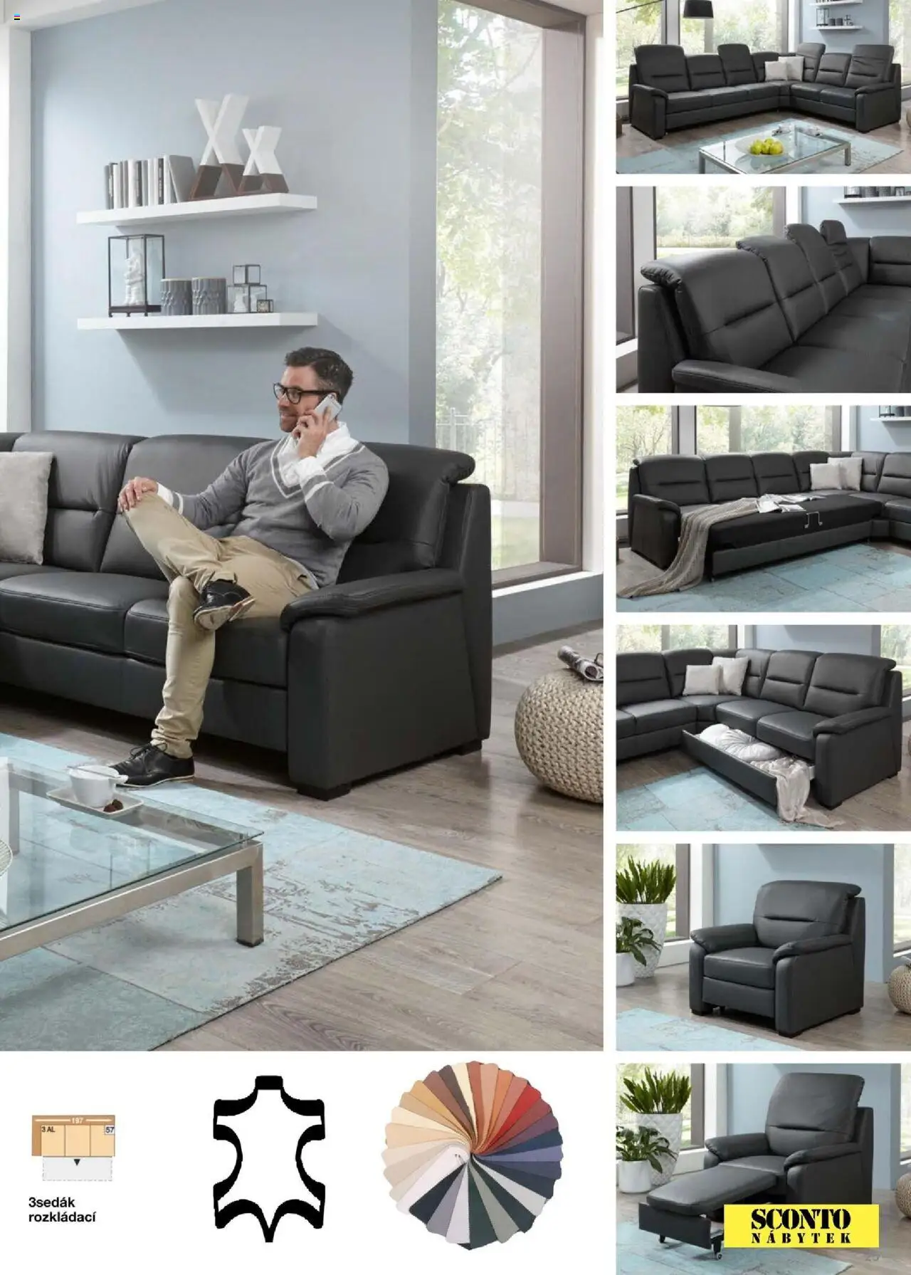 Sconto nábytek katalog - Sedací soupravy od 01.01.2025 | Strana: 25 | Produkty: Nábytek