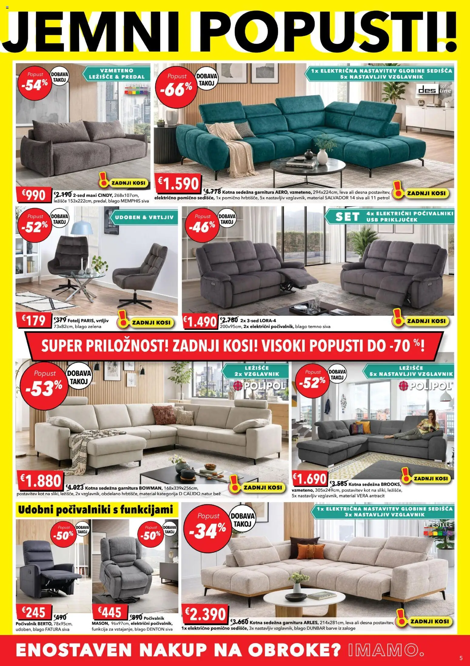 Novi Harvey Norman katalog ponudbe – veljaven od 25.02.2026 | Stran: 5 | Izdelki: Usb, Ležišče, Sedezna garnitura, Fotelj