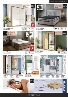 Vitorog akcija - pregled Vitorog kataloga - važi od 06.11.2025 | Strana: 7 | Proizvode: Krevet, Dušek, Ogledalo, Cipelar