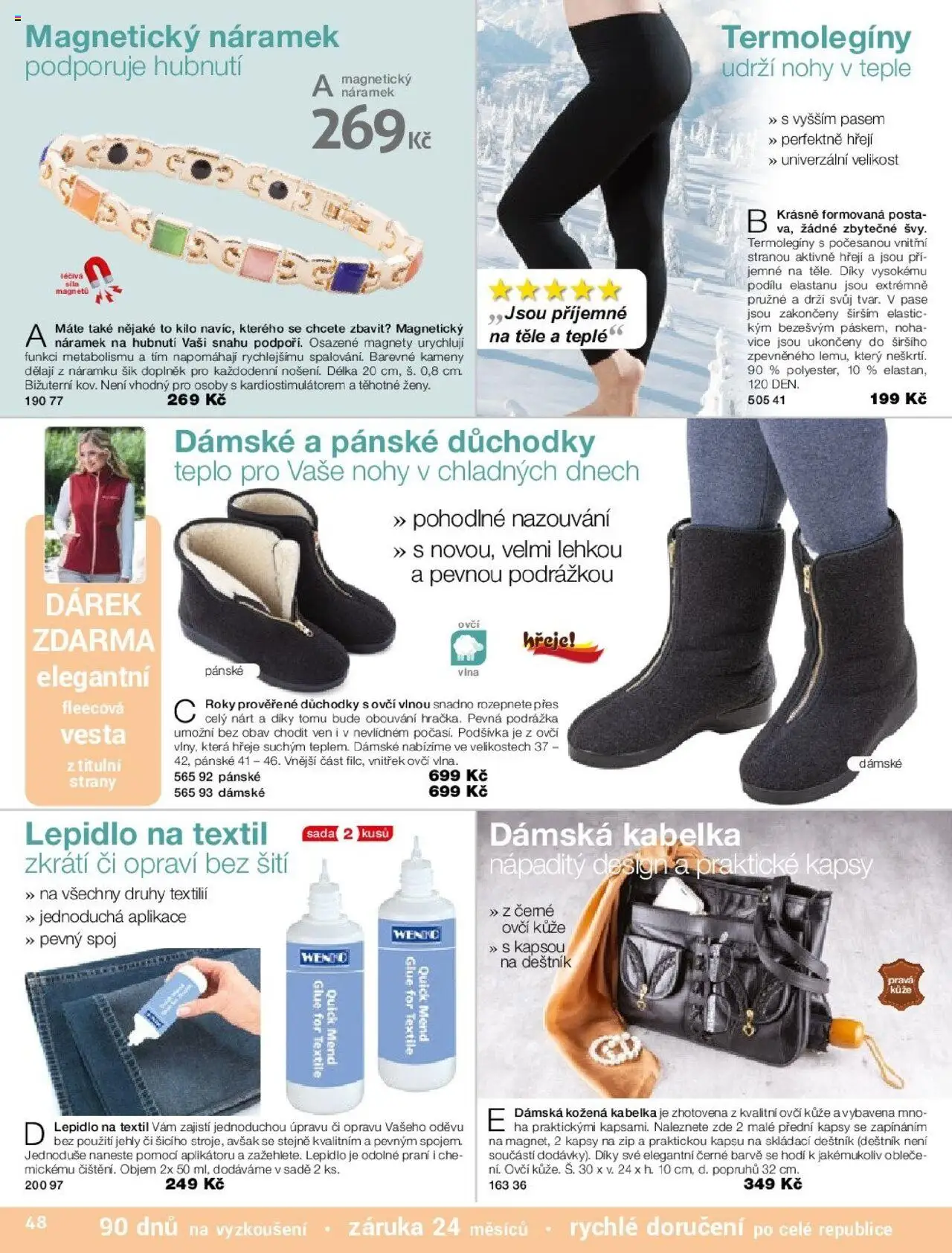 Decodoma katalog Podzim 2025 od 25.08.2025 | Strana: 48 | Produkty: Vesta, Kabelka, Deštník, Lepidlo na textil