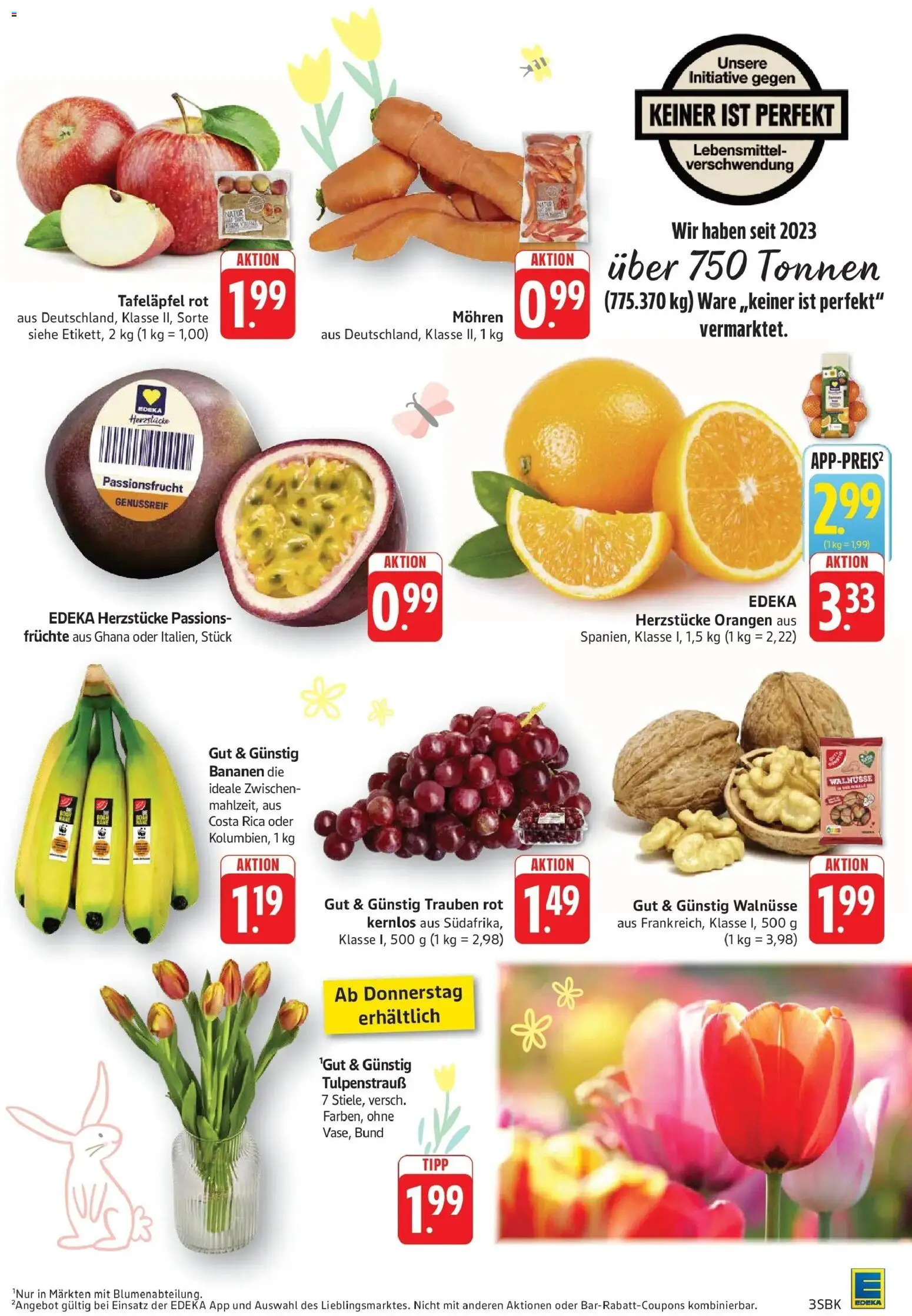 E center Prospekt Bad Bergzabern	 – gültig ab 23.03.2026 | Seite: 3 | Produkte: Walnüsse, Bananen, Orangen, Mohren