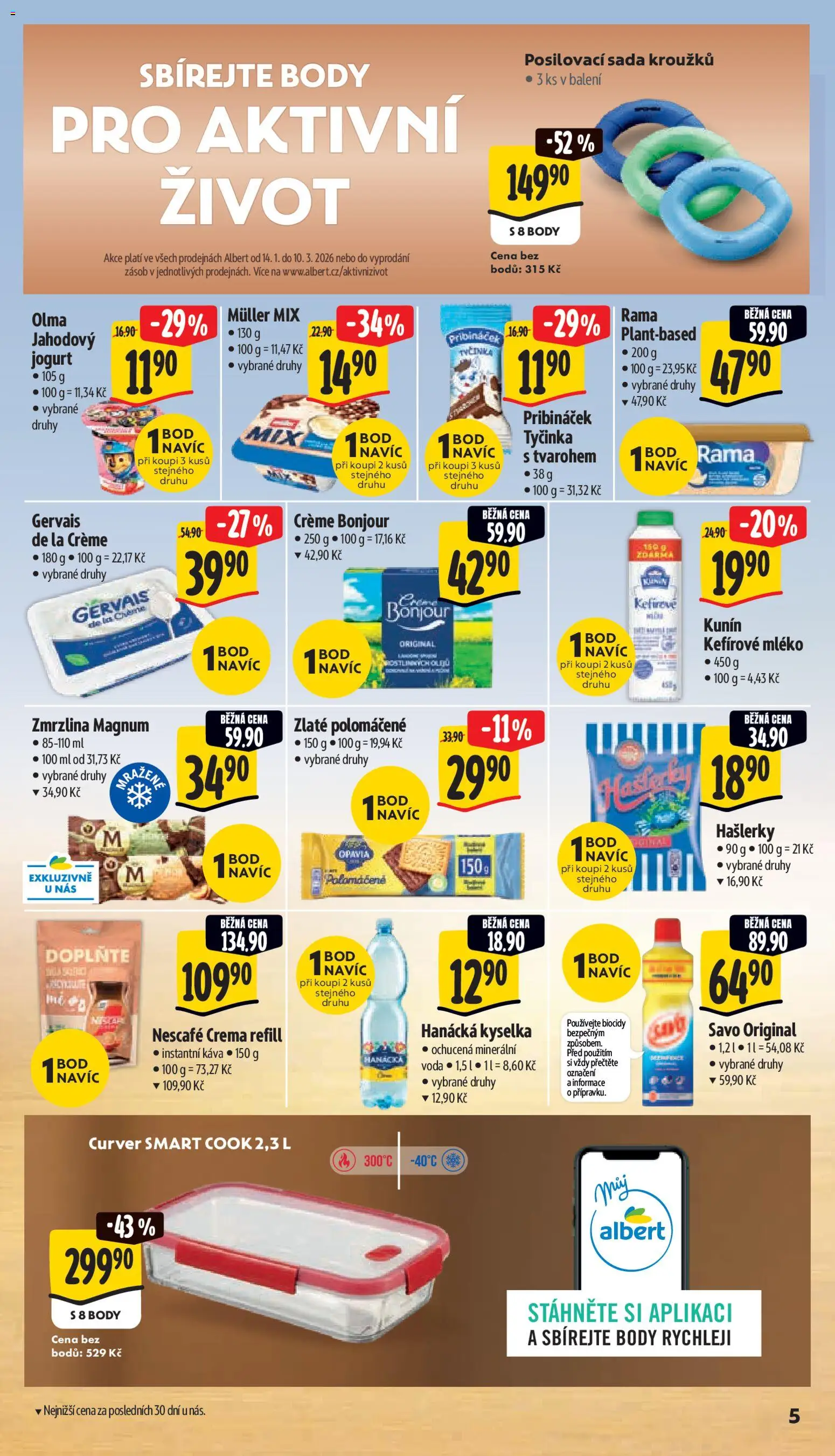 Albert leták - Supermarket od 18.02.2026 | Strana: 11 | Produkty: Savo, Zmrzlina, Nescafé, Body