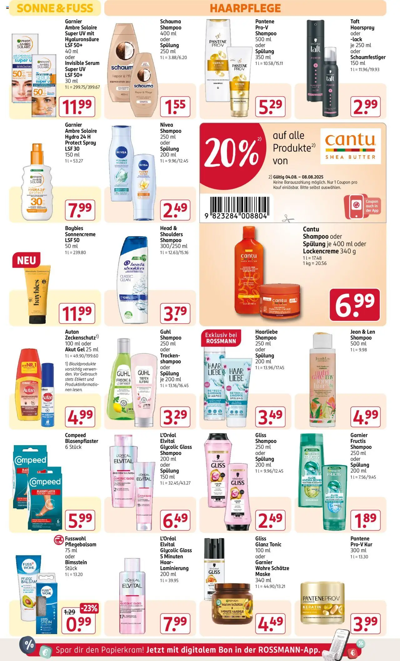 Rossmann Prospekt 	 - gültig ab dem 04.08.2025 | Seite: 12 | Produkte: Schauma shampoo, Shampoo, Spülung, Haarspray