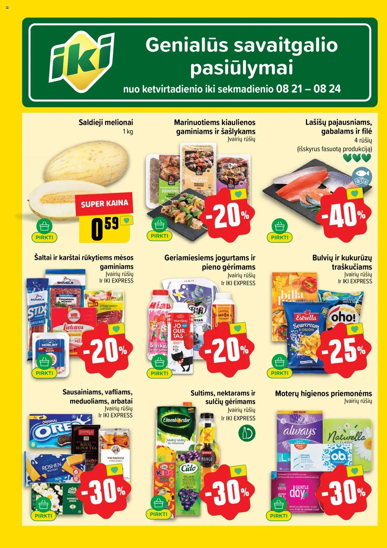 IKI leidinys│galioja nuo 18.08.2025 | Puslapis: 60 | Prekių: Sausainiai, Kiaulienos, Jogurtas