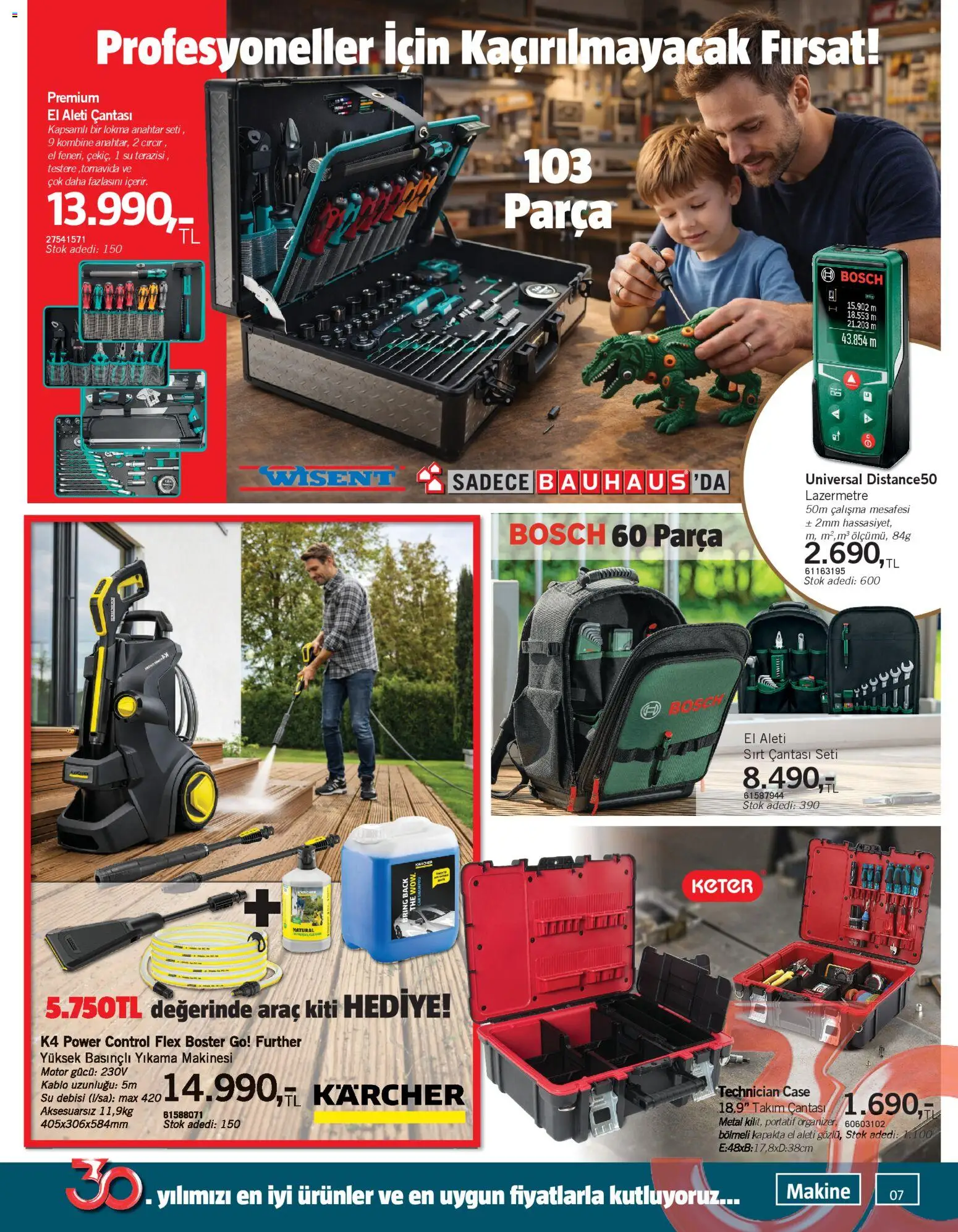 Bauhaus Katalog - 18.04.2026 tarihinden itibaren geçerlidir | Sayfa: 7 | Ürünler: Su, Kablo, Sırt çantası