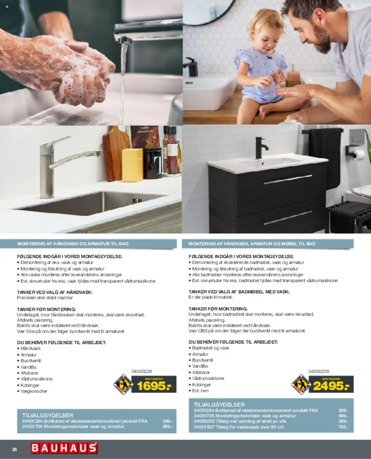 Bauhaus Tilbudsavis gyldig fra 01.03.2025 | Side: 26 | Produkter: Skab, Håndvask, Bad