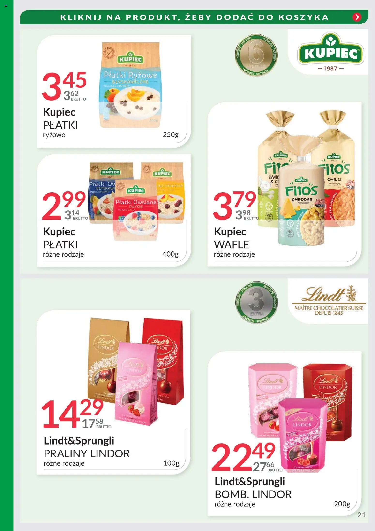 Eurocash Gazetka - Targi Jesień od 03.11.2025 | Strona: 21 | Produkty: Płatki owsiane, Wafle, Płatki, Cheddar