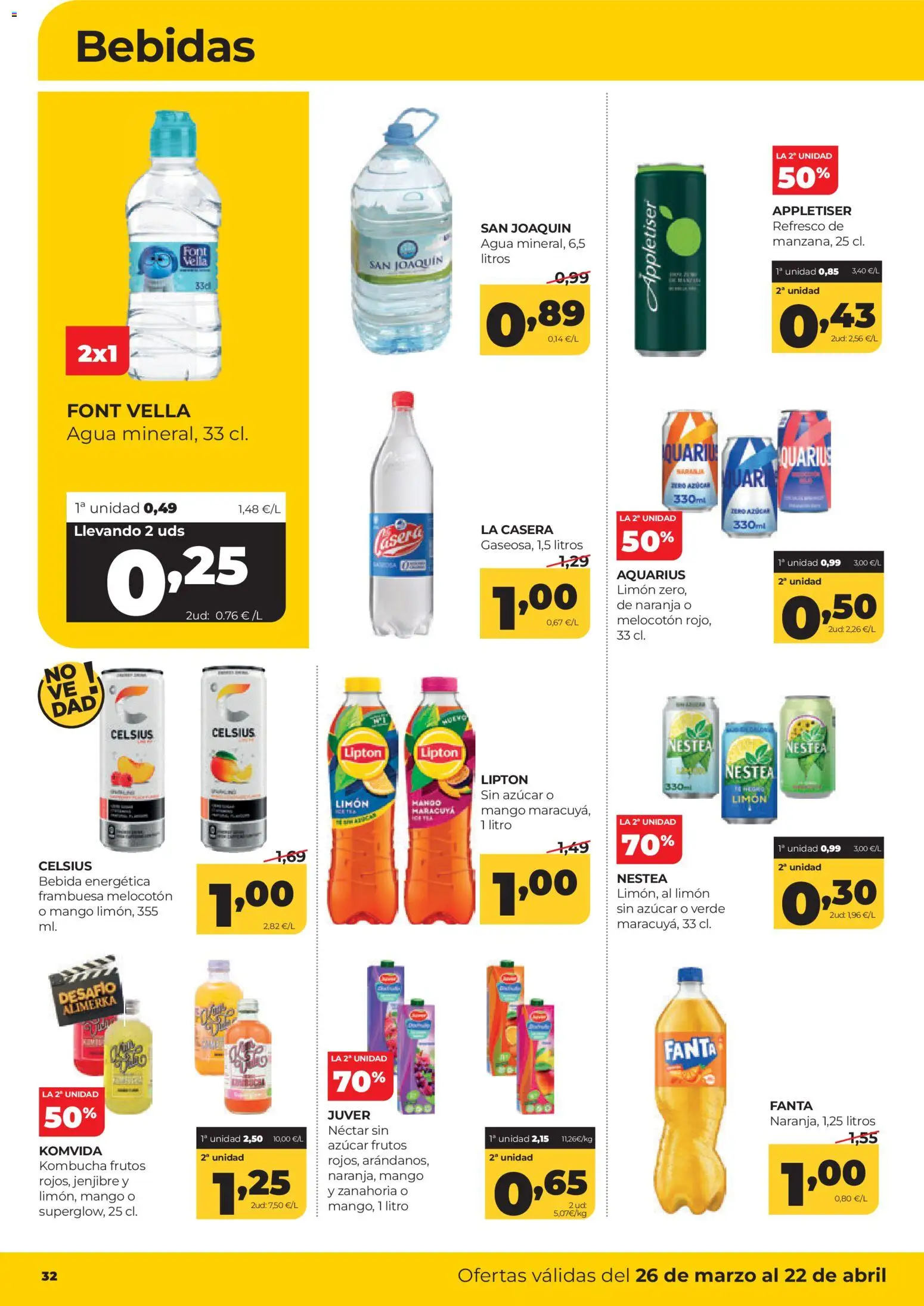 Alimerka folleto Asturias │ válido desde el 26.03.2026 | Página: 32 | Productos: Zanahoria, Ρούτερ, Néctar