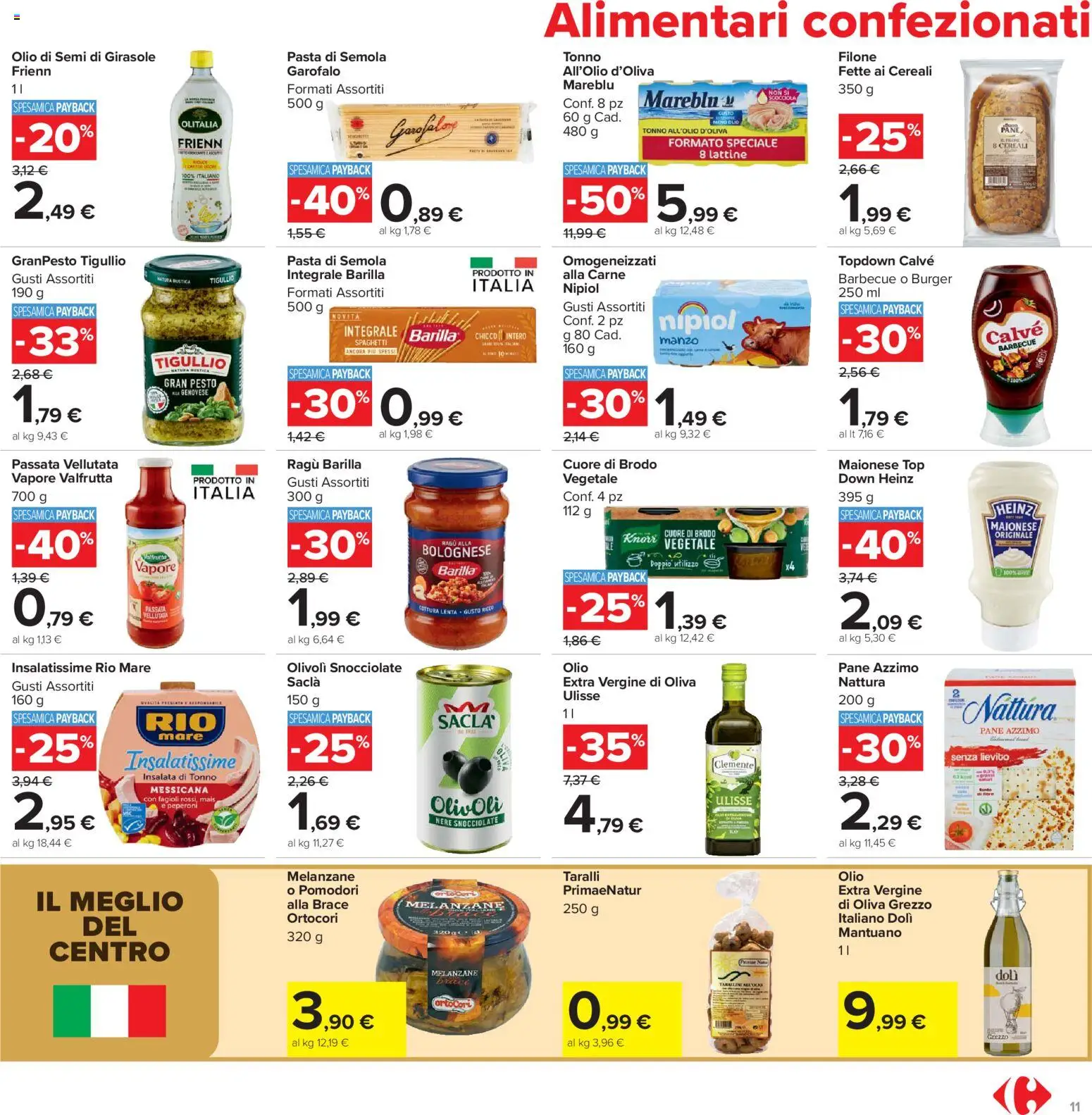 Volantino Carrefour del 21.04.2026 | Pagina: 11 | Prodotti: Cereali, Top, Pasta, Tonno