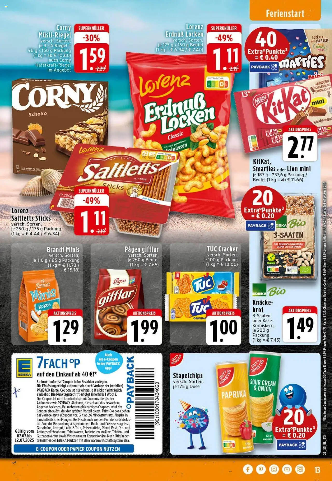Edeka prospekt Westerkappeln	 - gültig ab dem 06.07.2025 | Seite: 13 | Produkte: Käse, Smarties, Katjes, Erasco