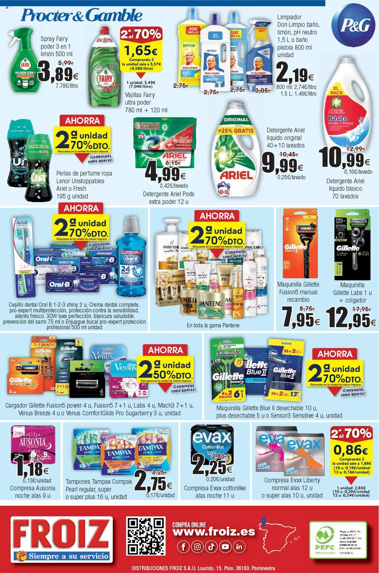 Froiz - Folleto Hiper │ válido desde el 27.05.2025 | Página: 16 | Productos: Tampones, Crema, Ropa, Baño