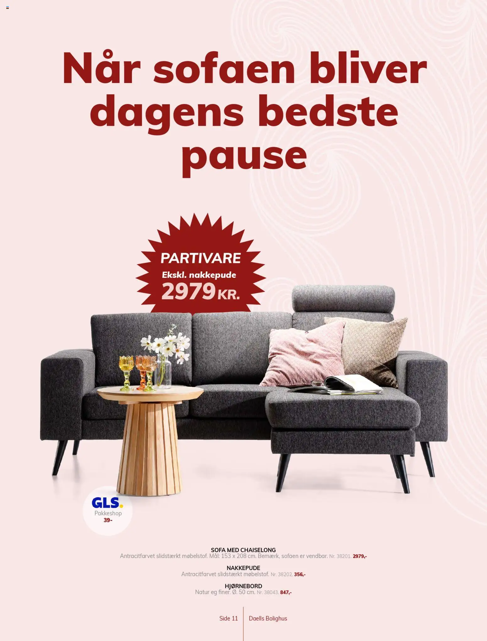 Daells Bolighus tilbudsavis – gyldig fra 25.03.2026 | Side: 11 | Produkter: Sofa