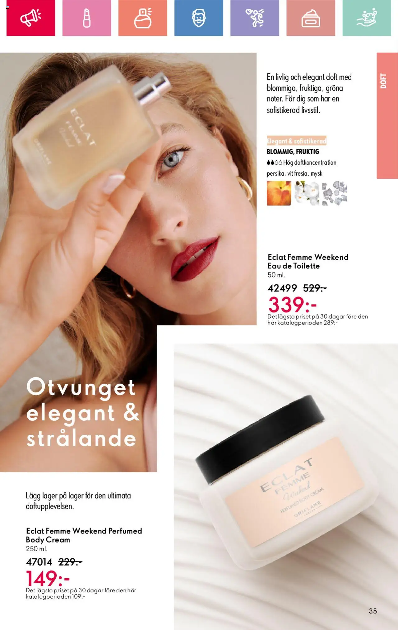 Oriflame reklamblad aktuell från 24.08.2025 | Sida: 35 | Produkter: Doft, Eau de toilette