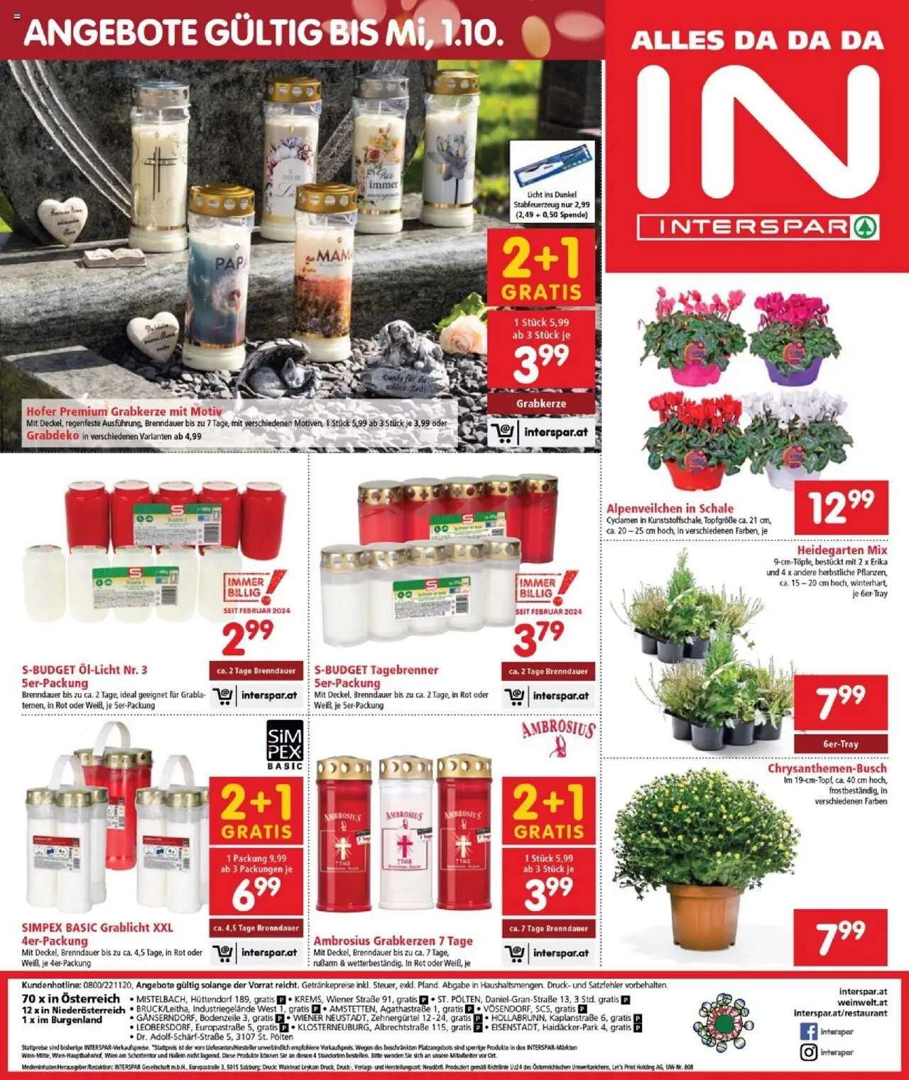 Interspar Flugblatt - Burgenland Nord gültig ab 11.09.2025 | Seite: 20 | Produkte: Marhalábszár
