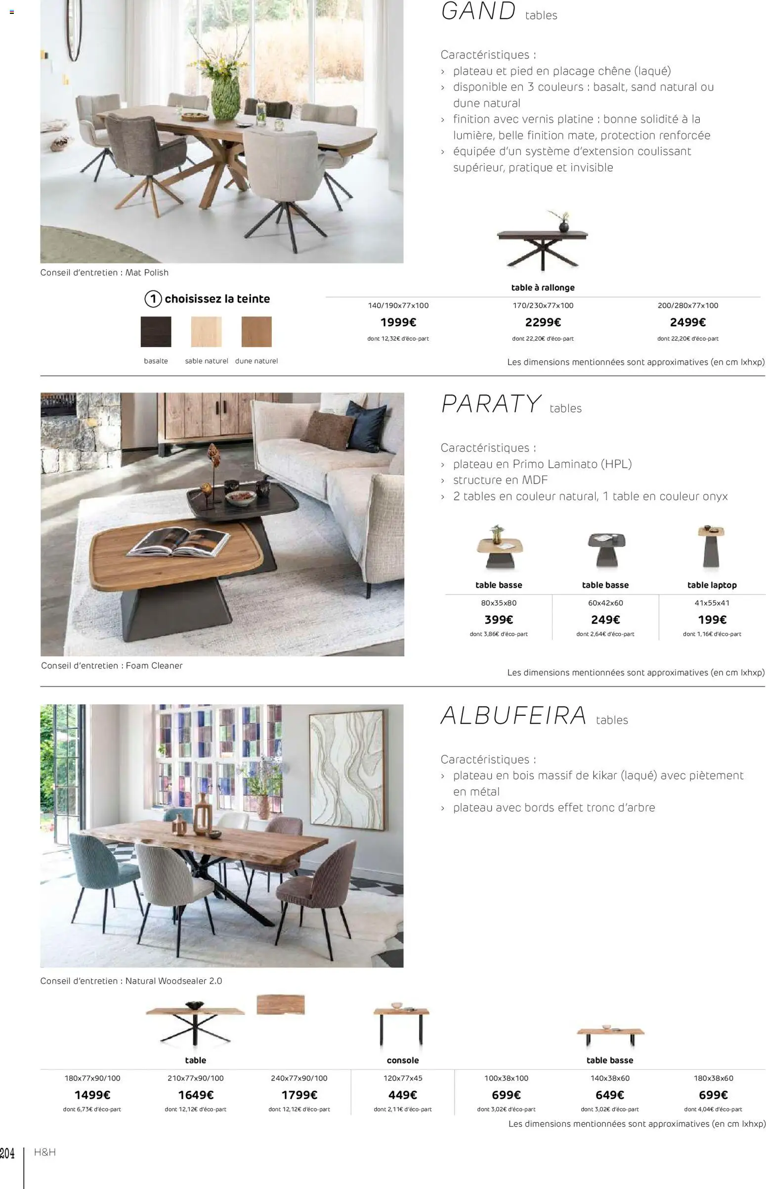 {H1} | Page: 204 | Produits: Plateau, Table basse, Laque, Table