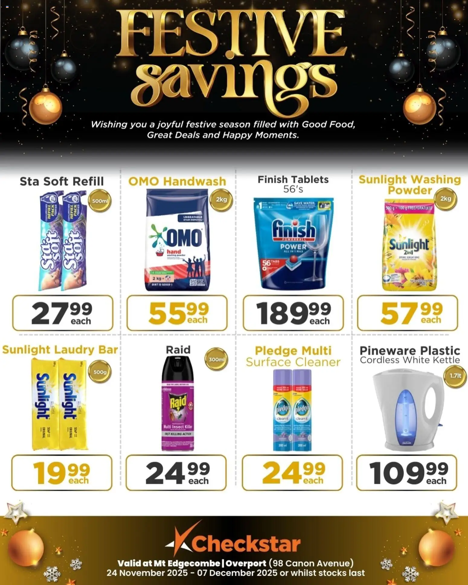 New Check Star catalogue – valid from 24.11.2025 | Page: 20 | Products: Handwash, Kettle, Surface cleaner, Peach